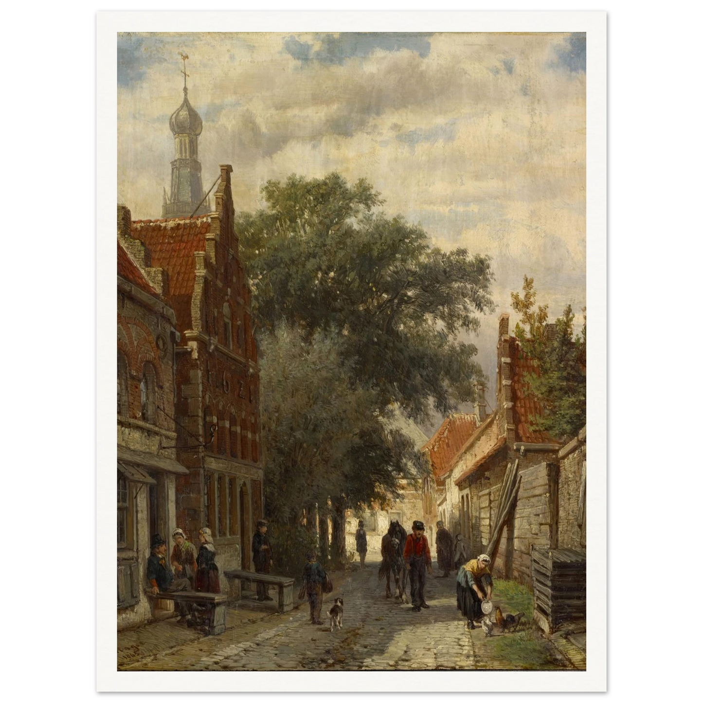 Street in Enkhuizen (1865) Art Print | Cornelis Springer-Quipham Collections