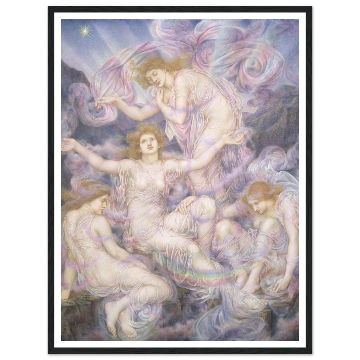 Daughters of the Mist (ca 1905-1910) Art Print | Evelyn de Morgan-Quipham Collections