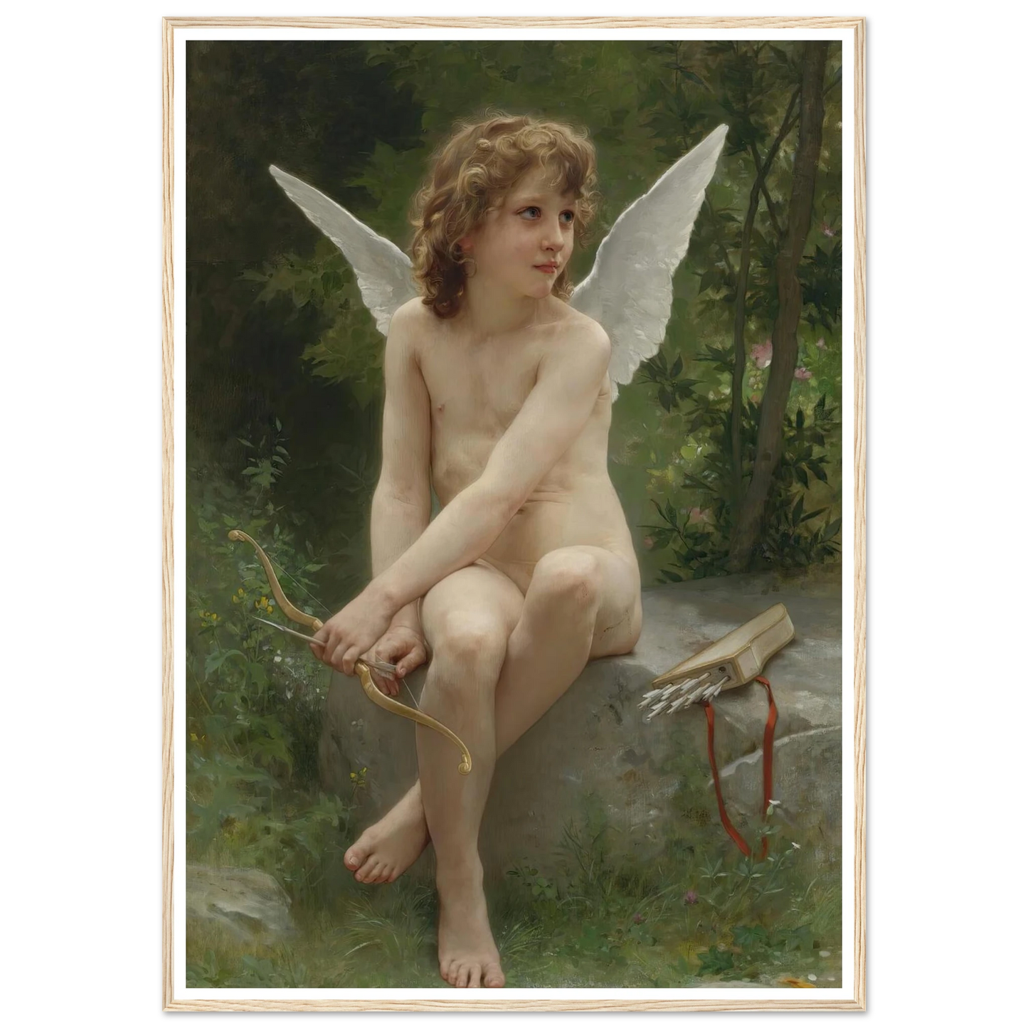 Amour À L’affût (1890) Art Print | William Bouguereau-Quipham Collections