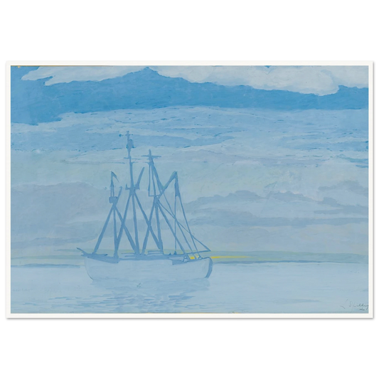 Chalutier sur la mer (1921) Art Print | Leon Spilliaert-Quipham Collections