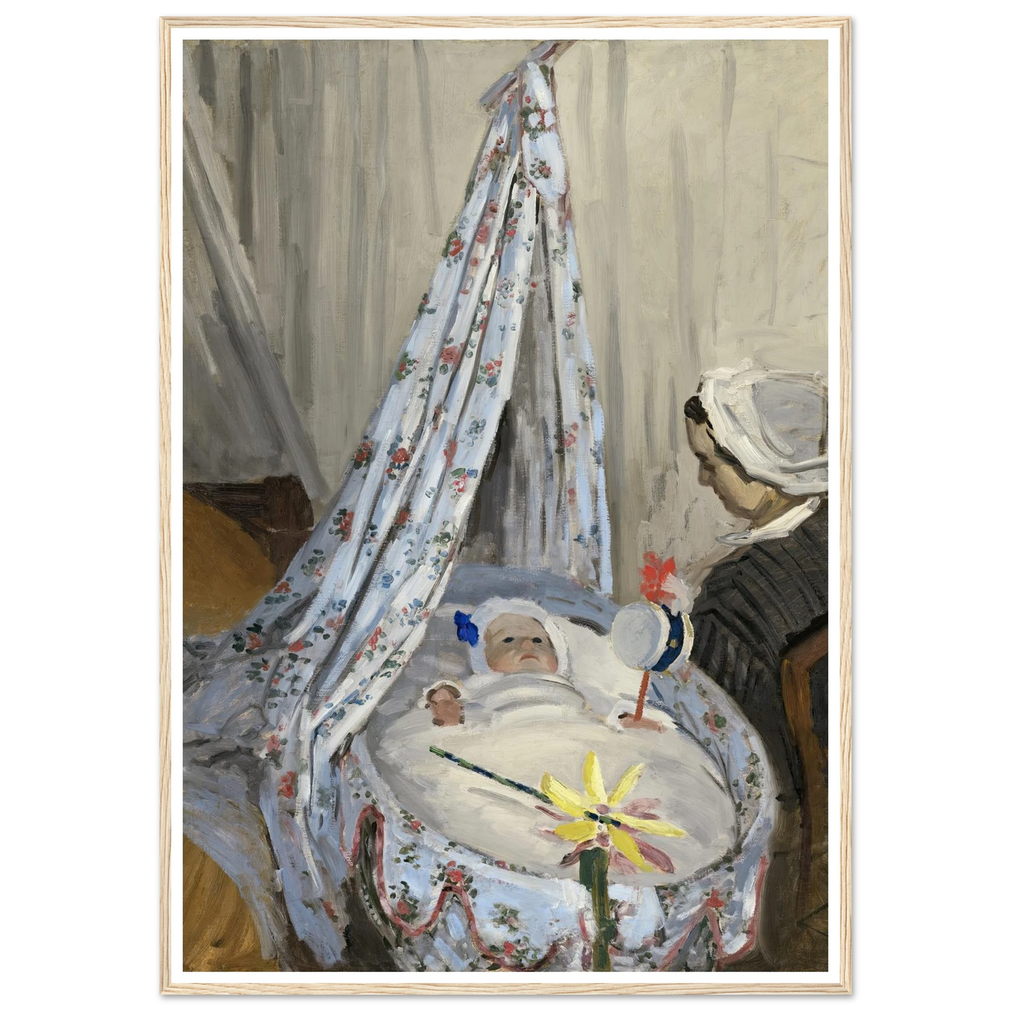 The Cradle – Camille with the Artist’s Son Jean (1867) Art Print | Claude Monet-Quipham Collections