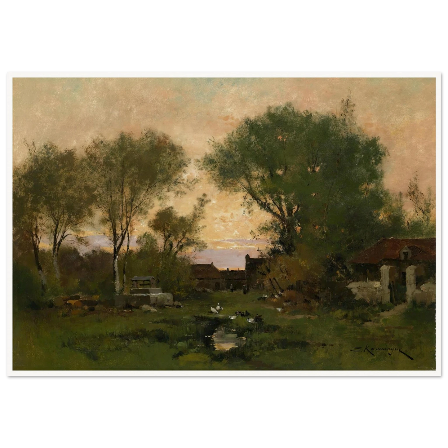 Abendstimmung Art Print | Eugene Galien Laloue-Quipham Collections