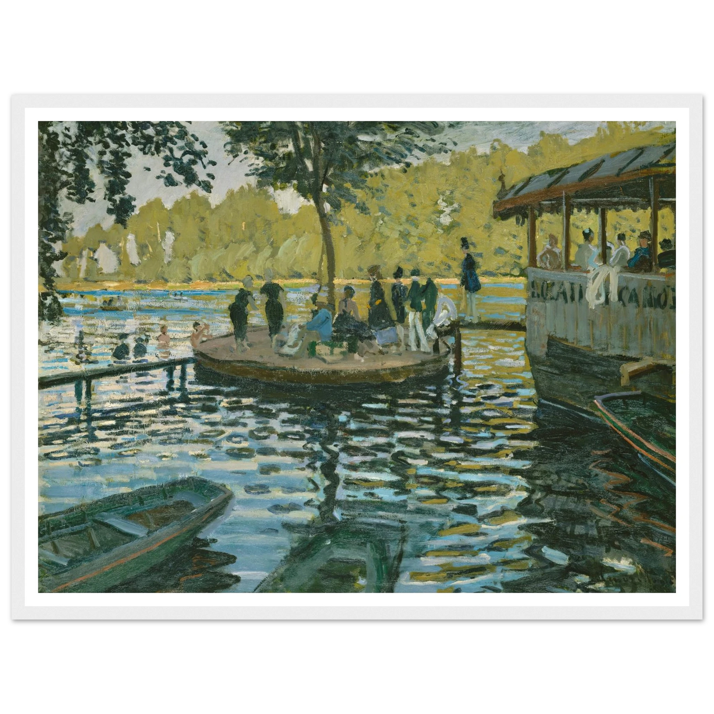La Grenouillère (1869) Art Print | Claude Monet-Quipham Collections