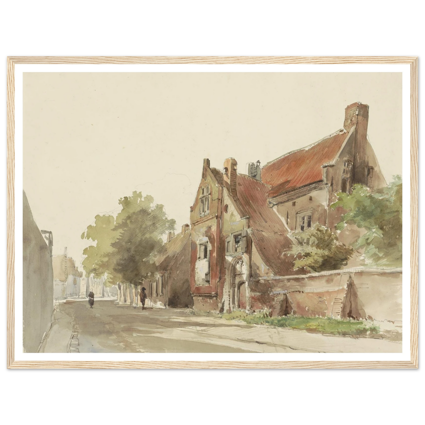 Het oude gasthuis te Hasselt (1861) Art Print | Cornelis Springer-Quipham Collections