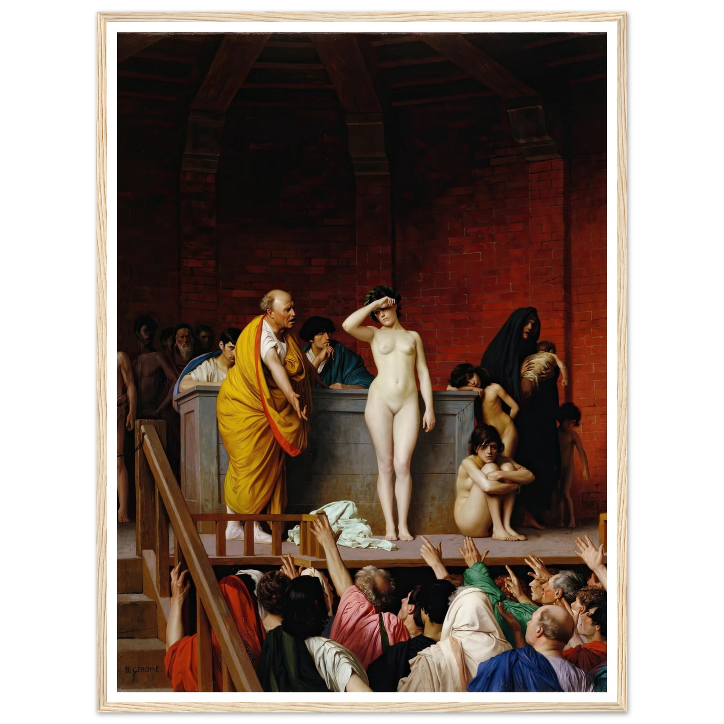 Slave Market in Ancient Rome (1884) Art Print | Jean Leon Gerome-Quipham Collections