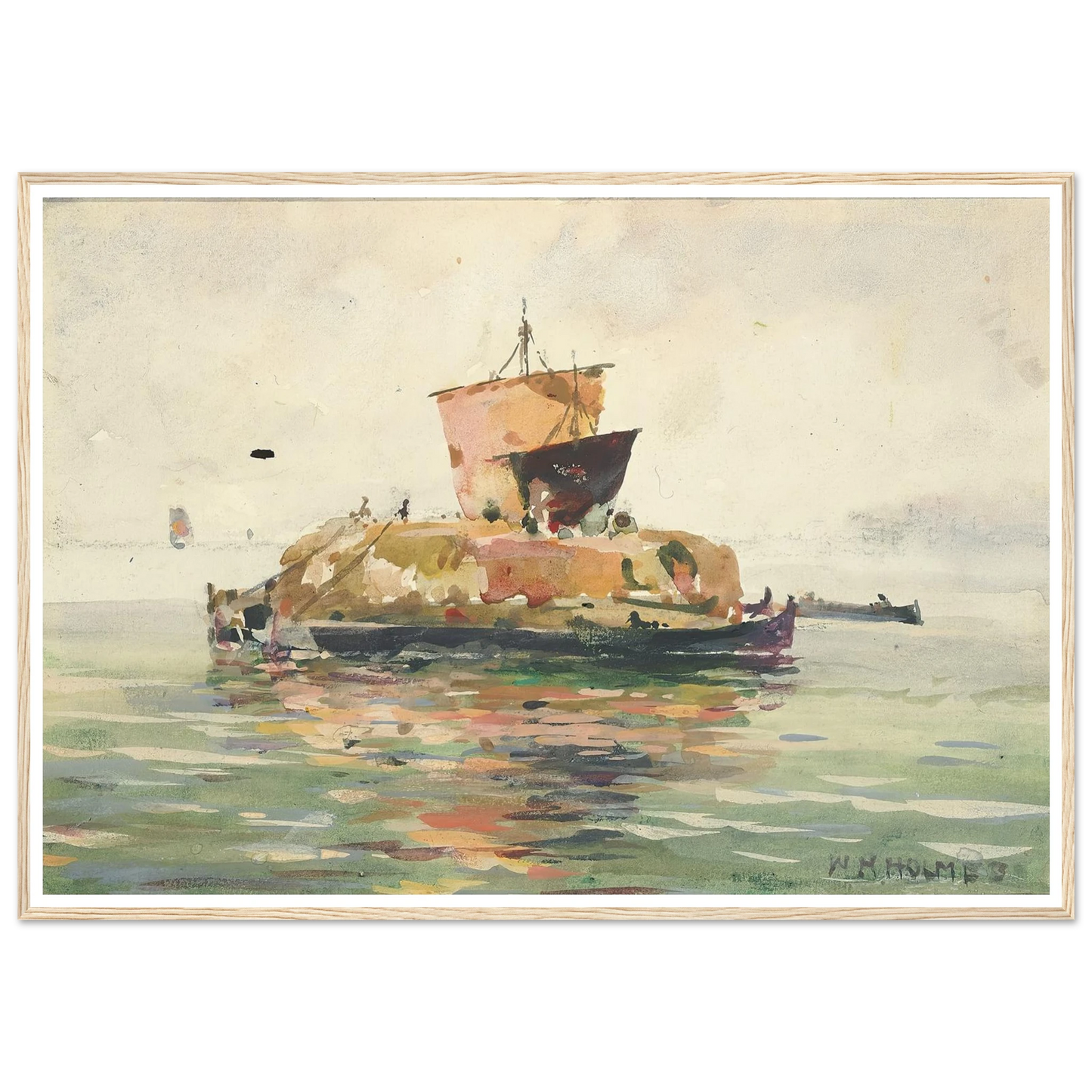 Venetian Freight Boats Art Print | William Henry Holmes-Quipham Collections