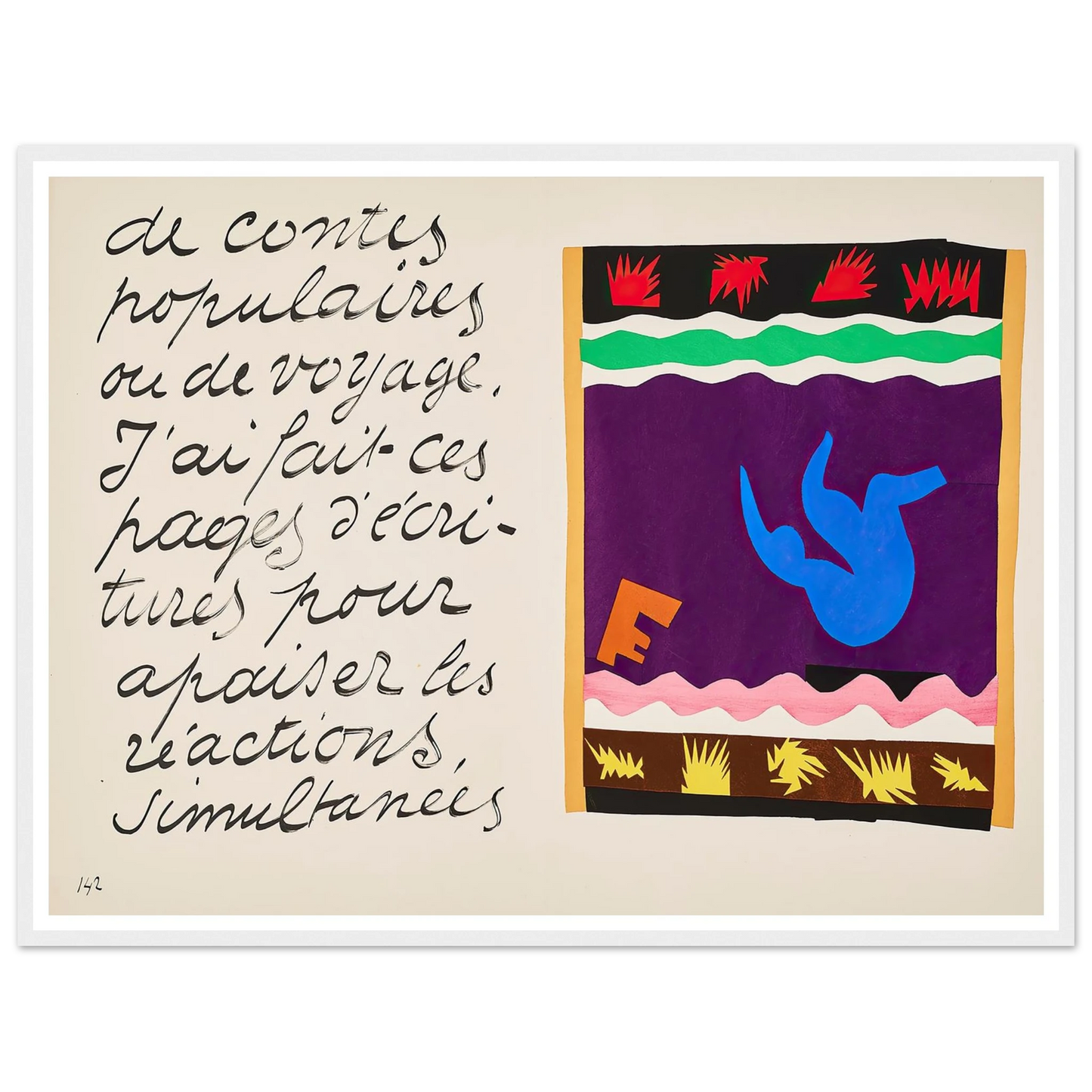 The toboggan (1947) Art Print | Henri Matisse-Quipham Collections