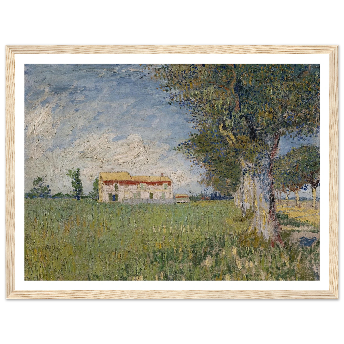 Farmhouse in a wheat field (1888) Art Print | Vincent van Gogh-Quipham Collections