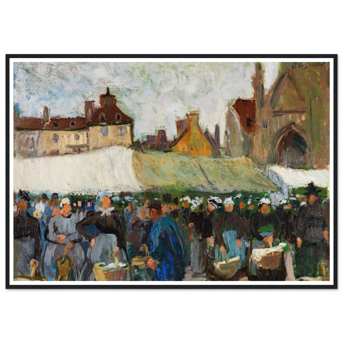 Marché à Falaise (Markt in Falaise) (1905) Art Print | Raoul Dufy-Quipham Collections