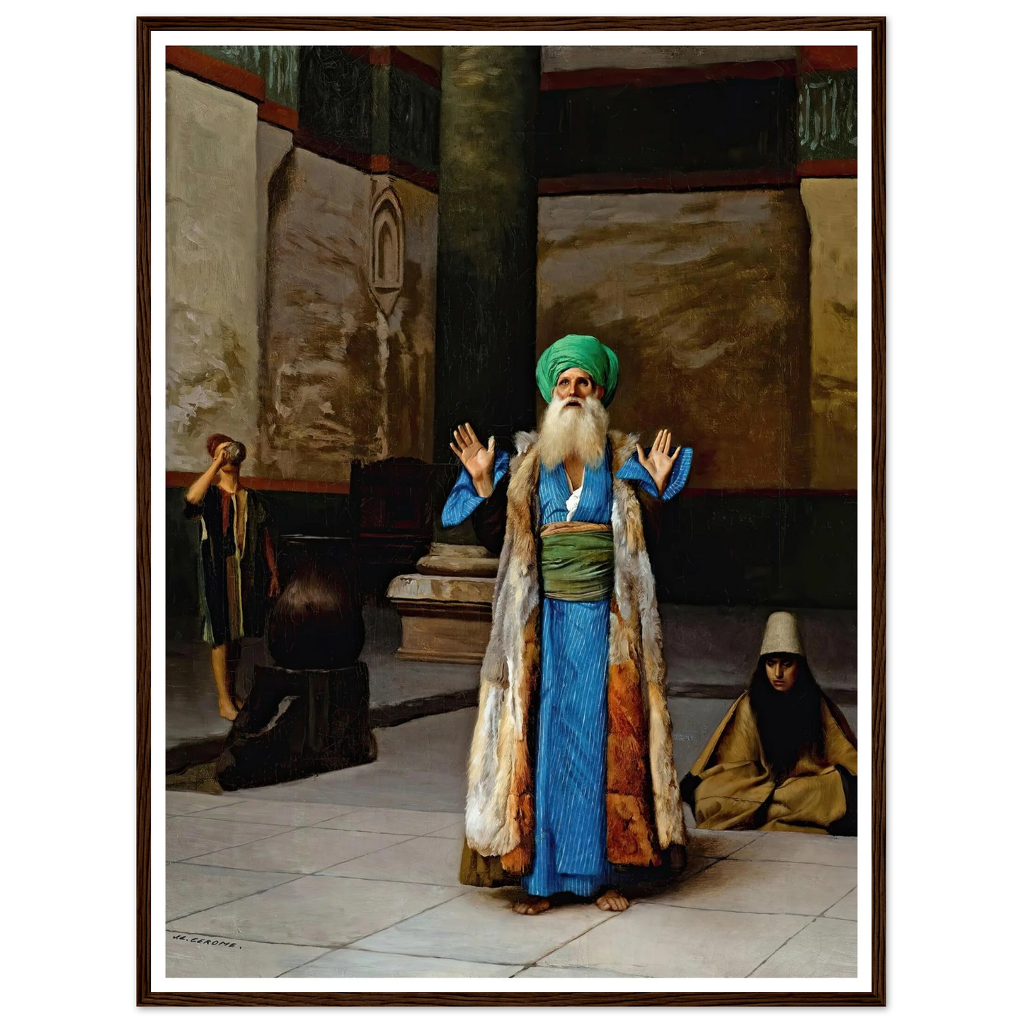 A Sultan At Prayer Art Print | Jean Leon Gerome-Quipham Collections