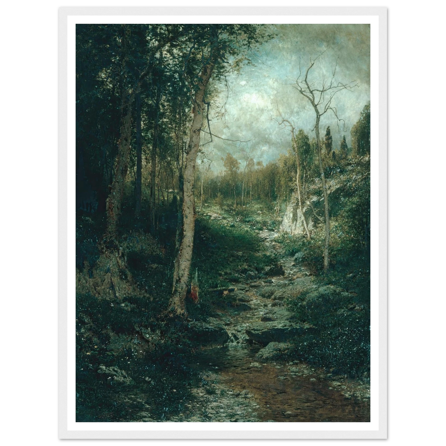 An Old Clearing (1881) Art Print | Alexander Helwig Wyant-Quipham Collections