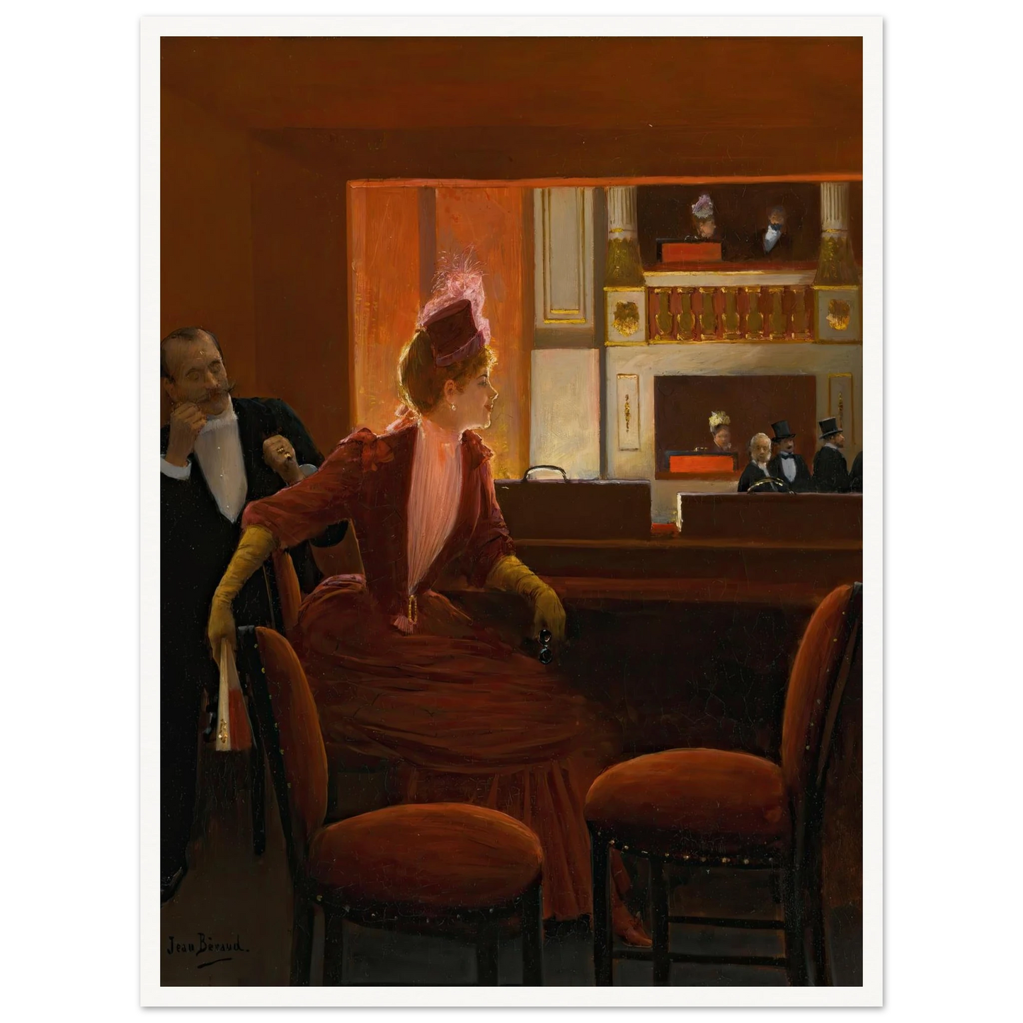 La Loge Art Print | Jean Beraud-Quipham Collections