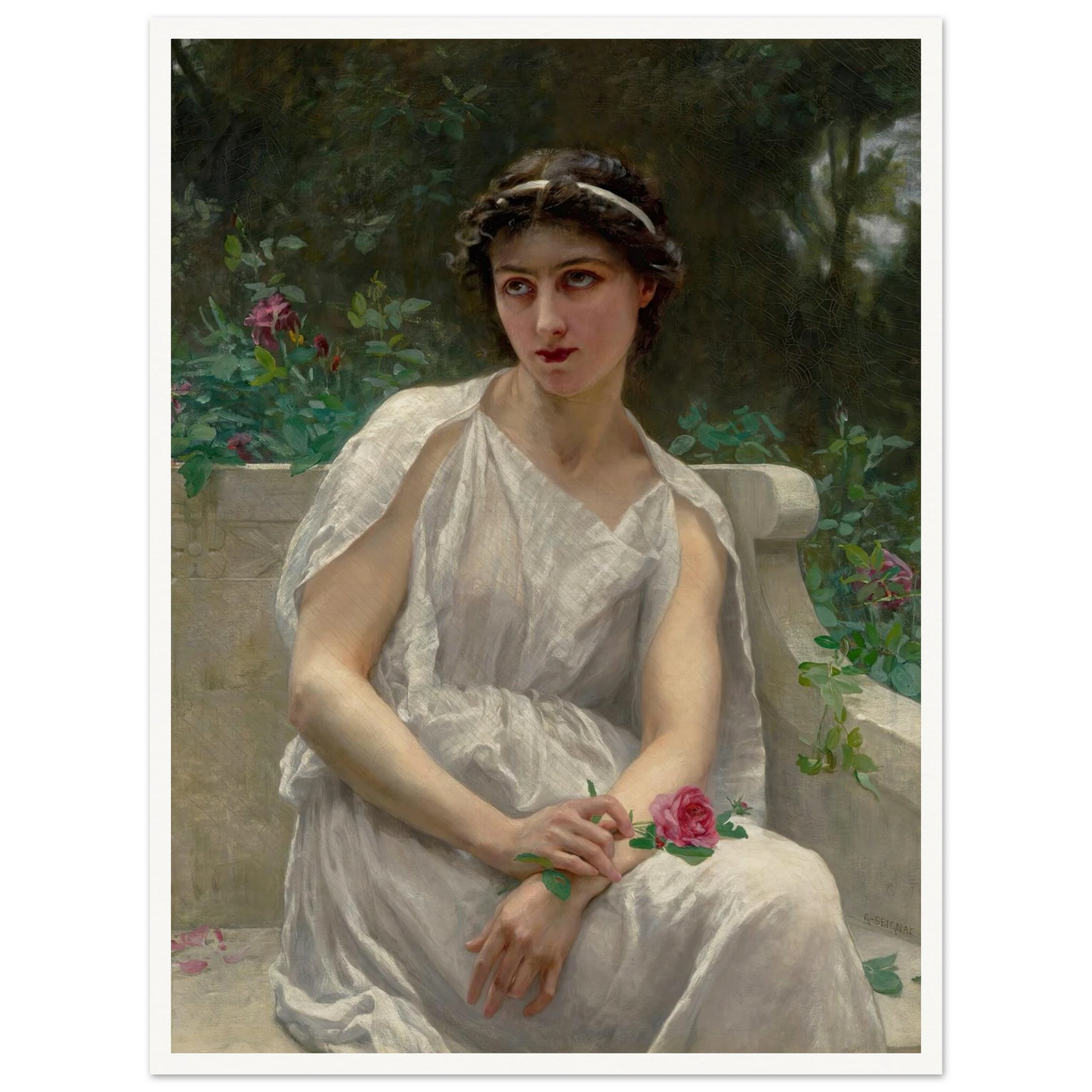 The Red Rose Art Print | Guillaume Seignac-Quipham Collections