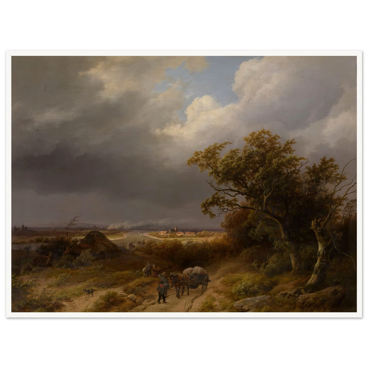 Landscape near Cleves (1846) Art Print | Barend Cornelis Koekkoek-Quipham Collections