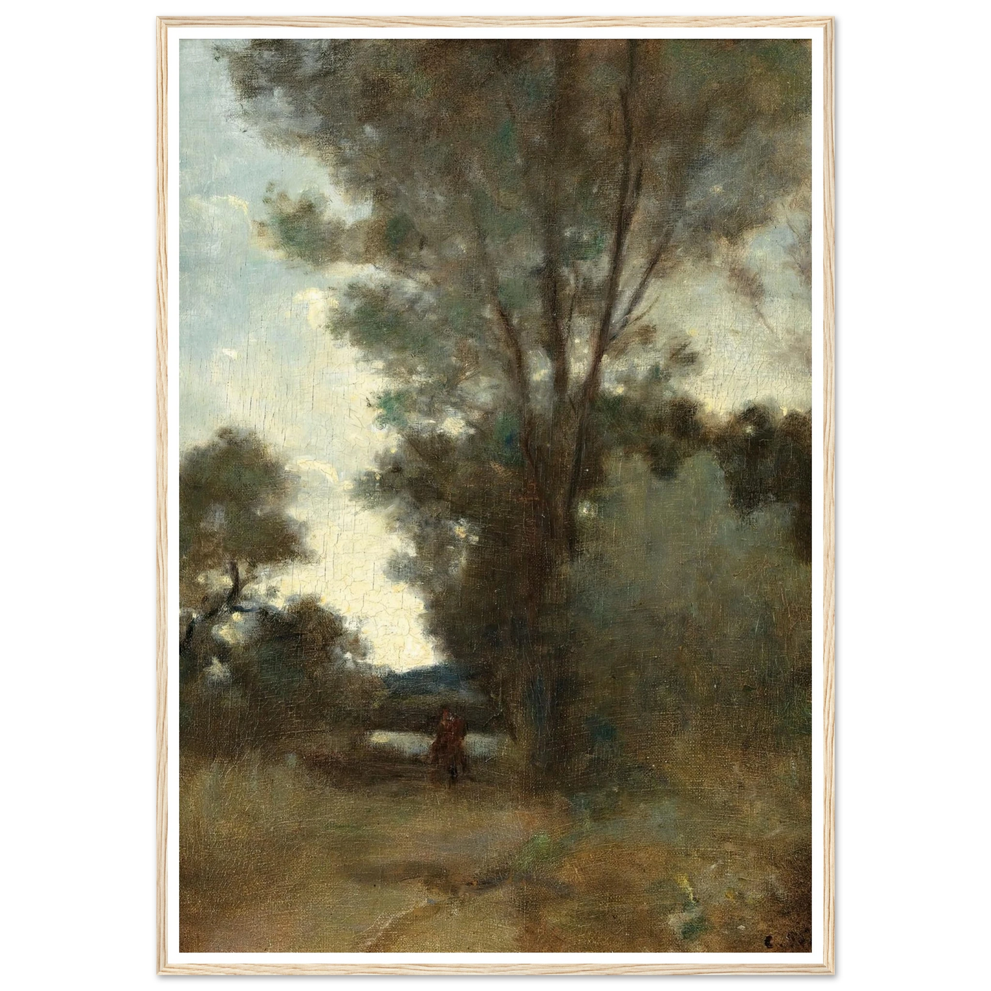 Cavalier À L’orée D’un Bois (circa 1859) Art Print | Camille Pissarro-Quipham Collections