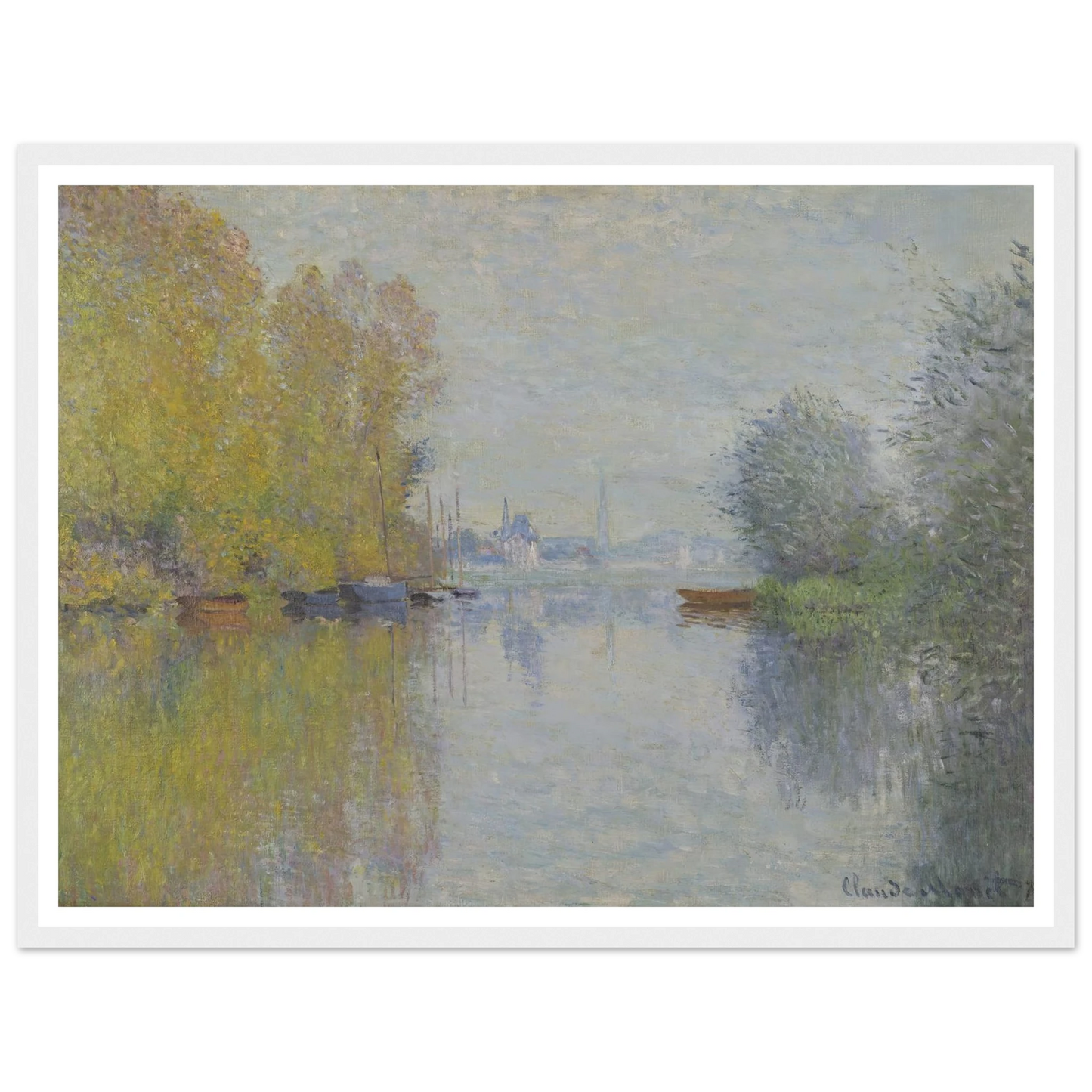 Autumn on the Seine, Argenteuil (1873) Art Print | Claude Monet-Quipham Collections