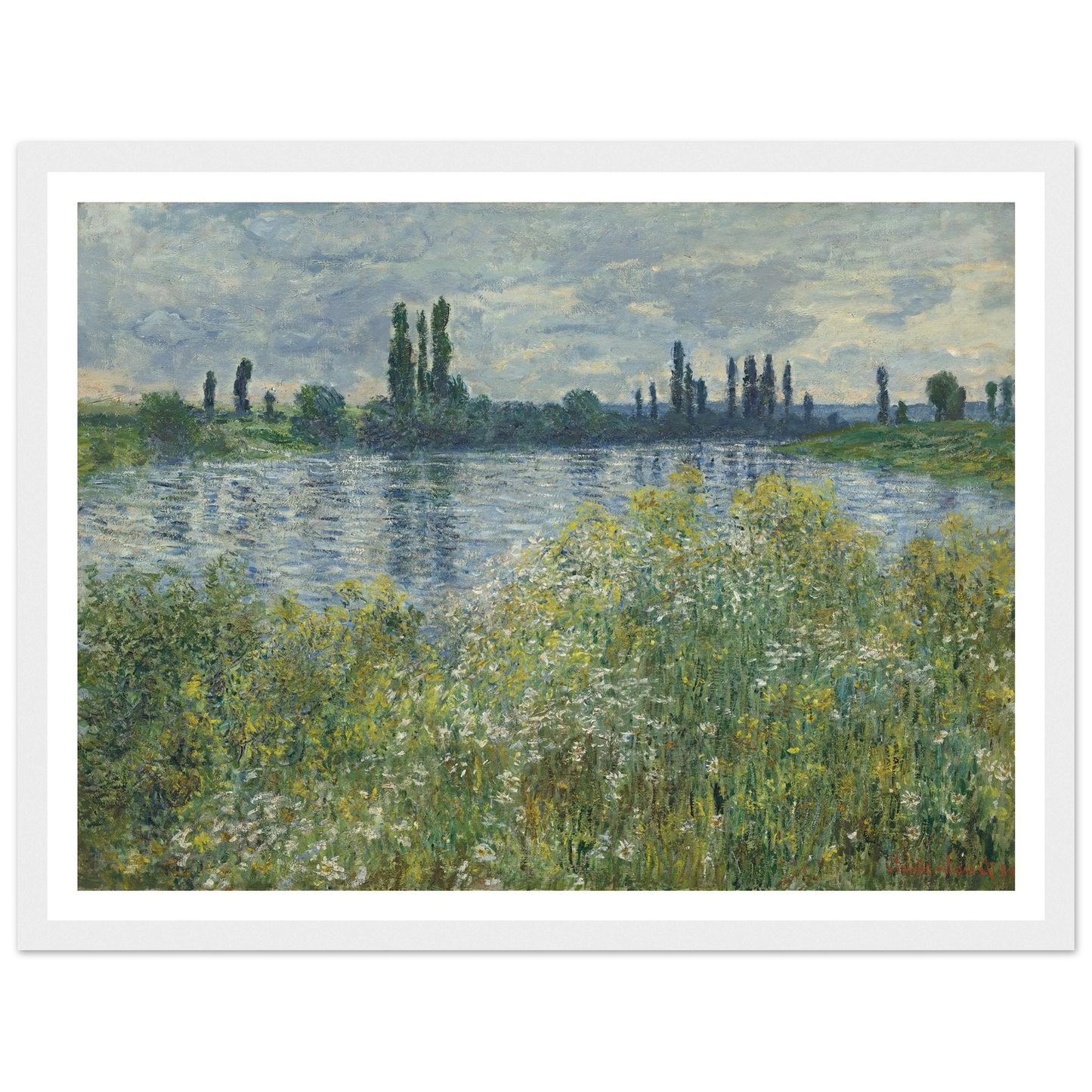 Banks of the Seine,Vétheuil (1880) Art Print | Claude Monet-Quipham Collections