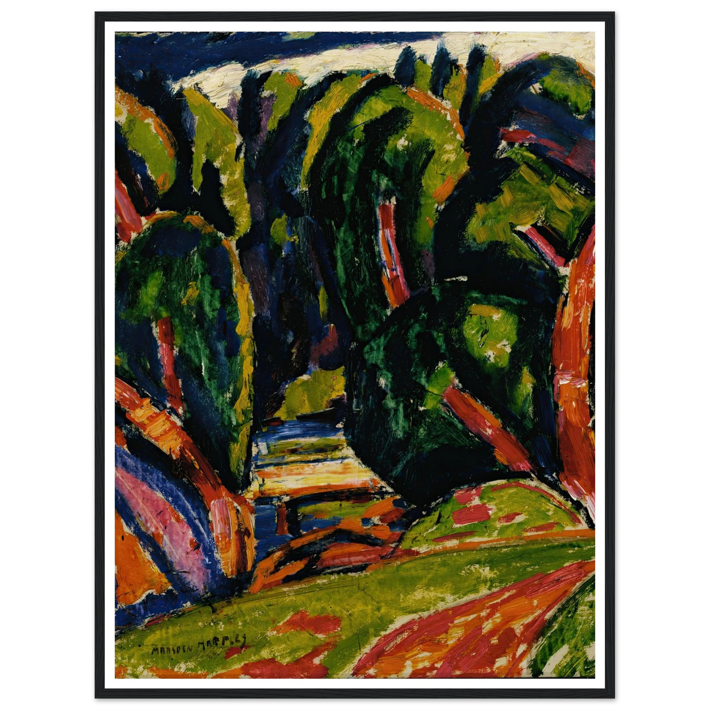 Red Tree (1910) Art Print | Marsden Hartley-Quipham Collections