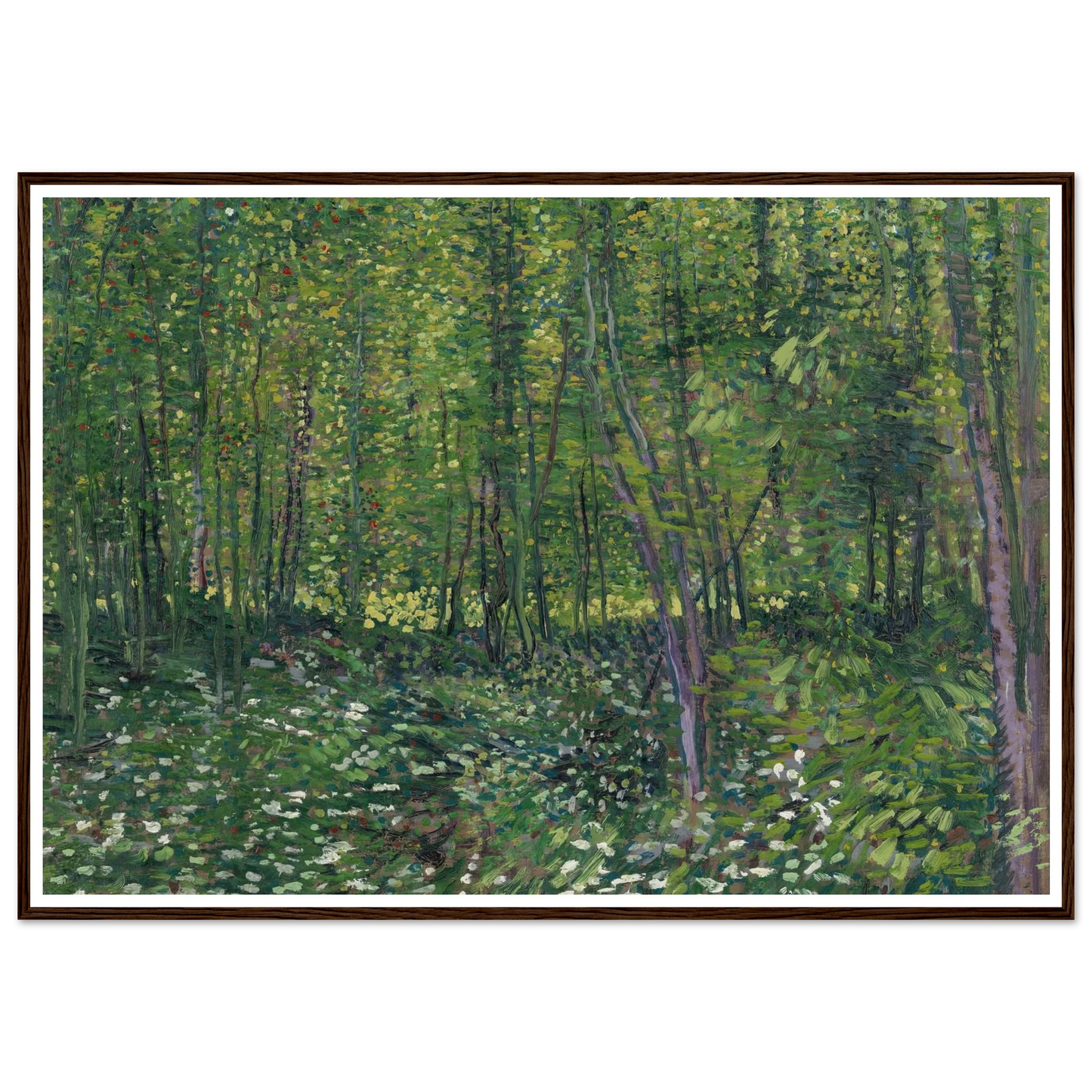 Trees and undergrowth (1887) Art Print | Vincent van Gogh-Quipham Collections
