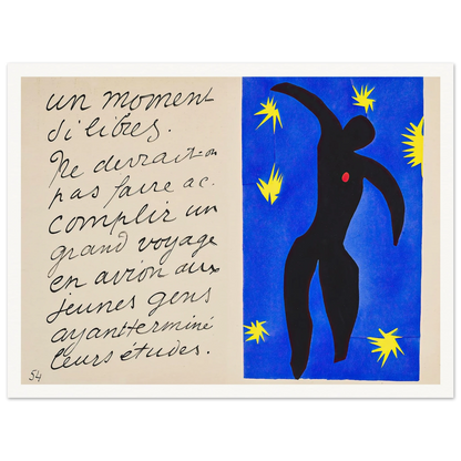 Icarus (1947) Art Print | Henri Matisse-Quipham Collections