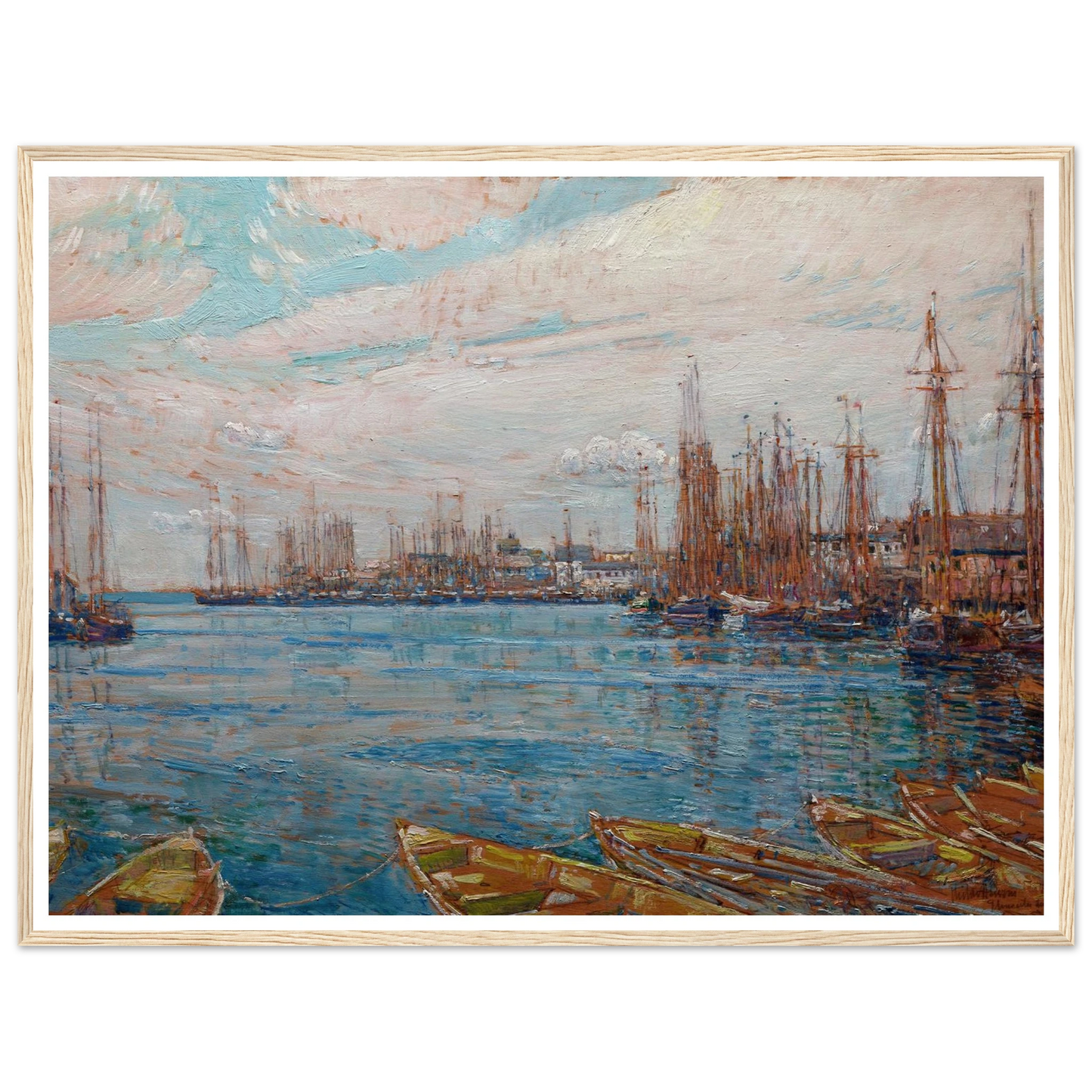 Harbor of a Thousand Masts (1919) Art Print | Childe Hassam-Quipham Collections