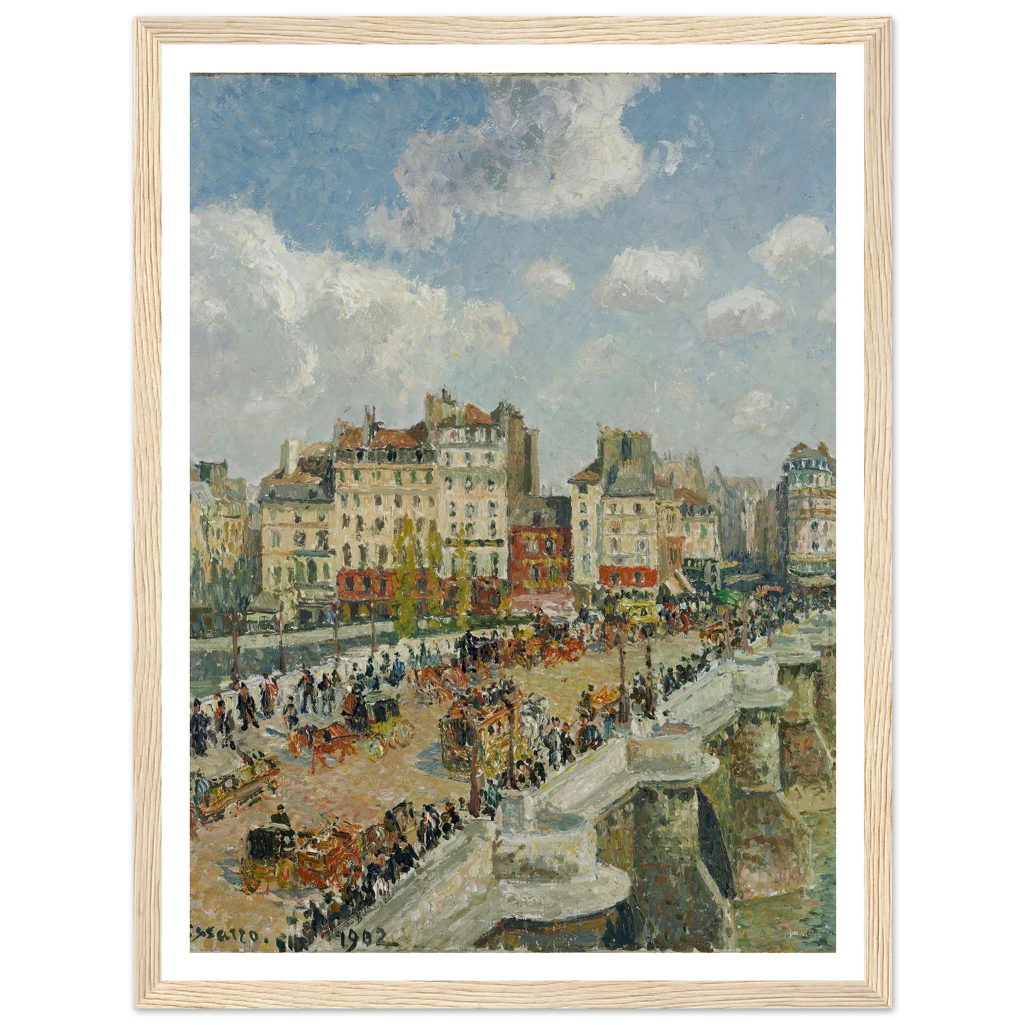 The Pont-Neuf Art Print | Camille Pissarro-Quipham Collections