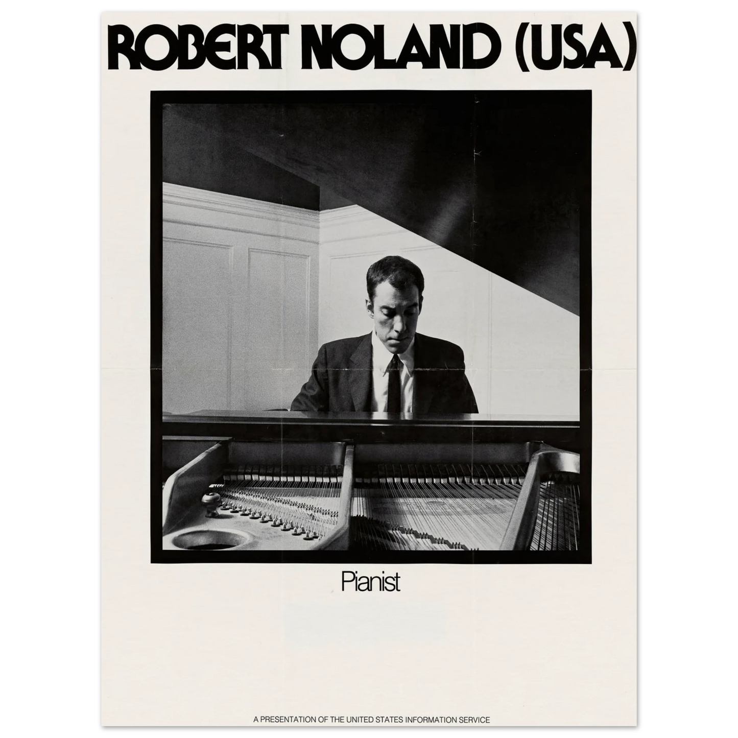 Robert Noland (USA) Pianist Art Print | US Information Agency-Quipham Collections
