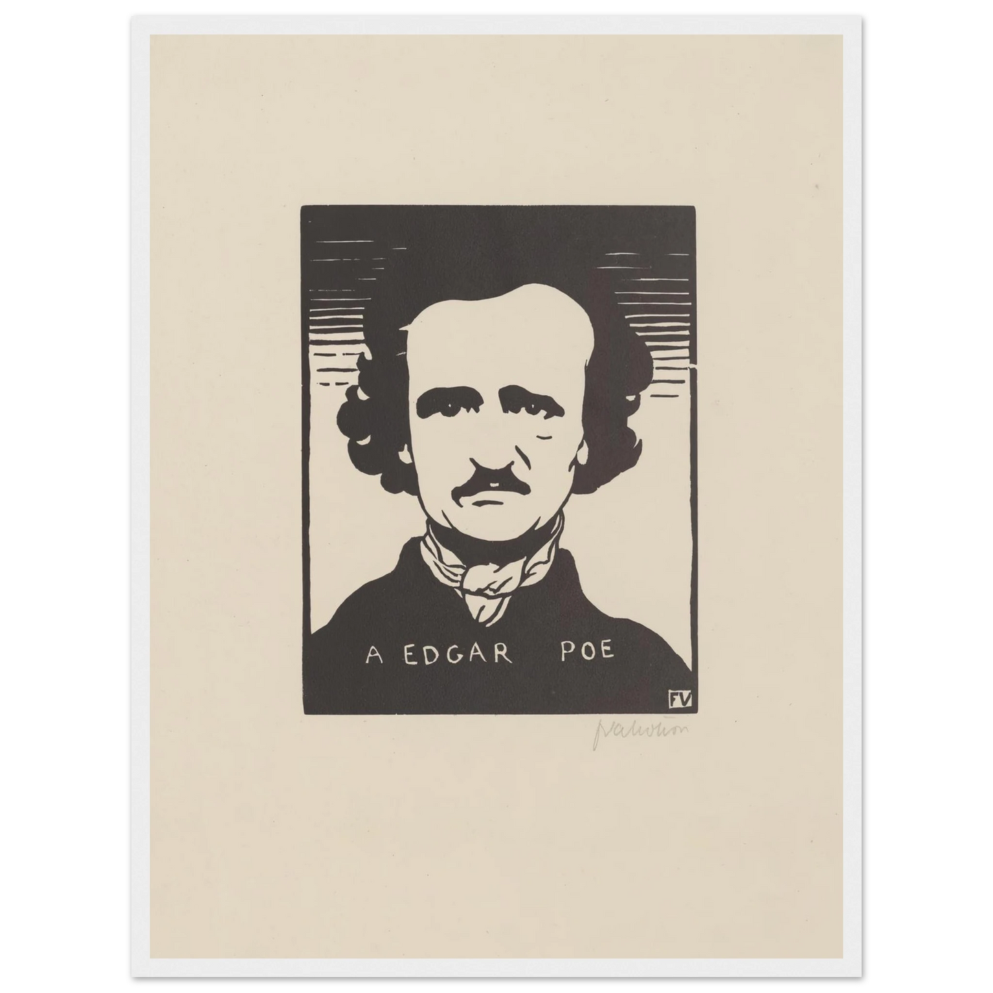 A Edgar Poe (1894) Art Print | Felix Vallotton-Quipham Collections