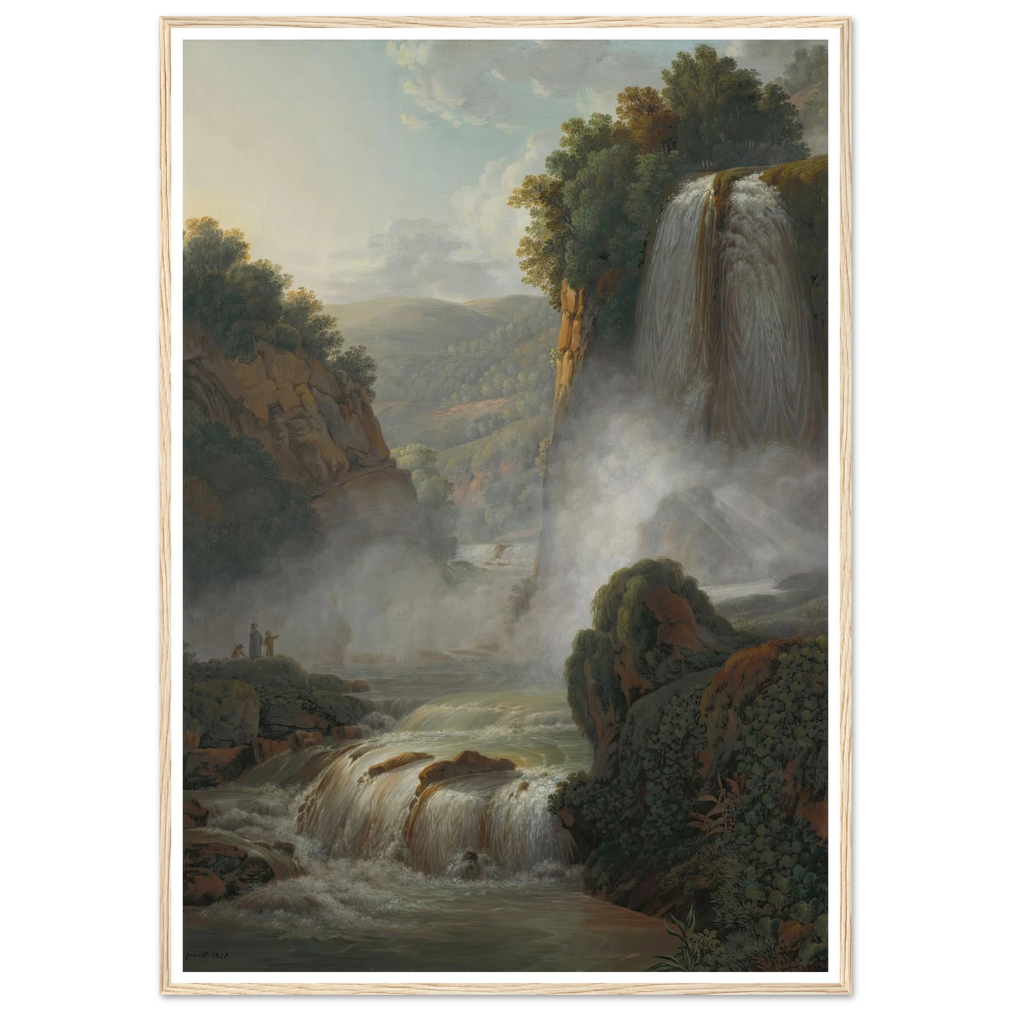 Waterfall near Tivoli (1805) Art Print | Peter Birmann-Quipham Collections