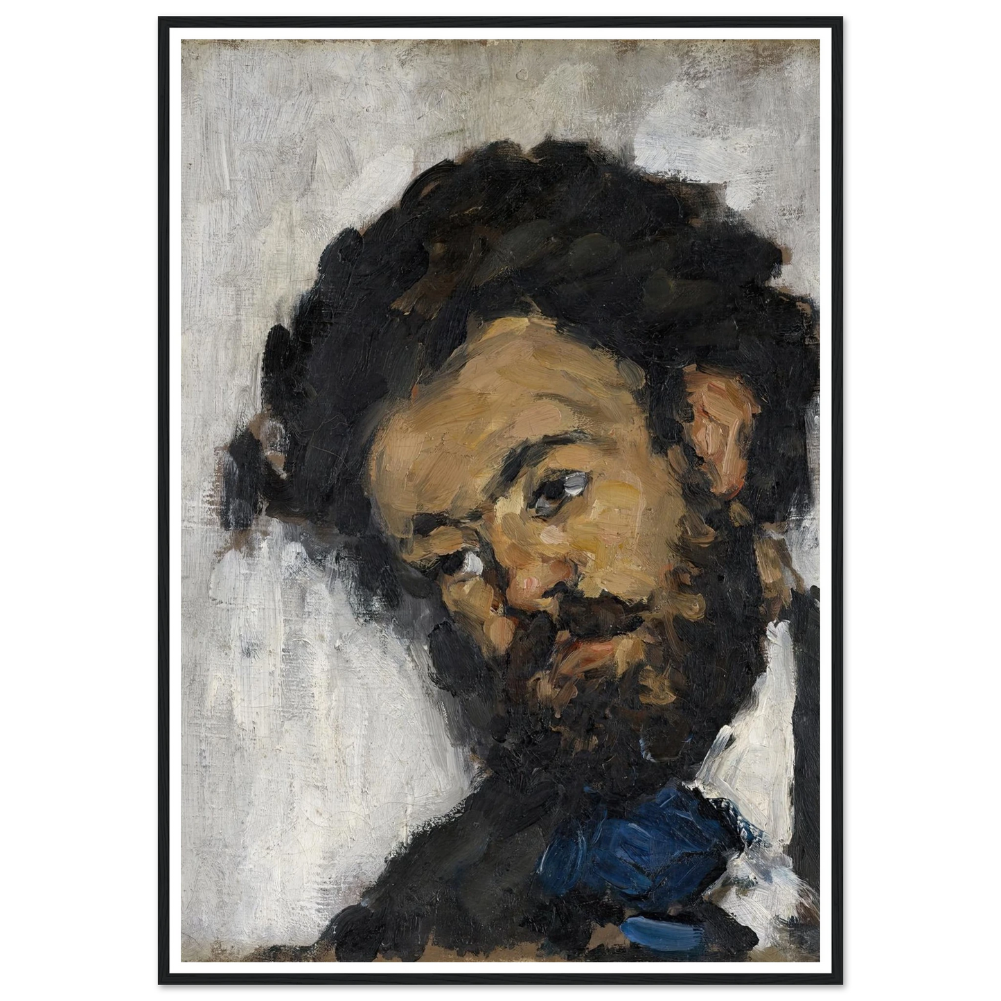 Portrait Of Antoine-Fortuné Marion (1871) Art Print | Paul Cezanne-Quipham Collections