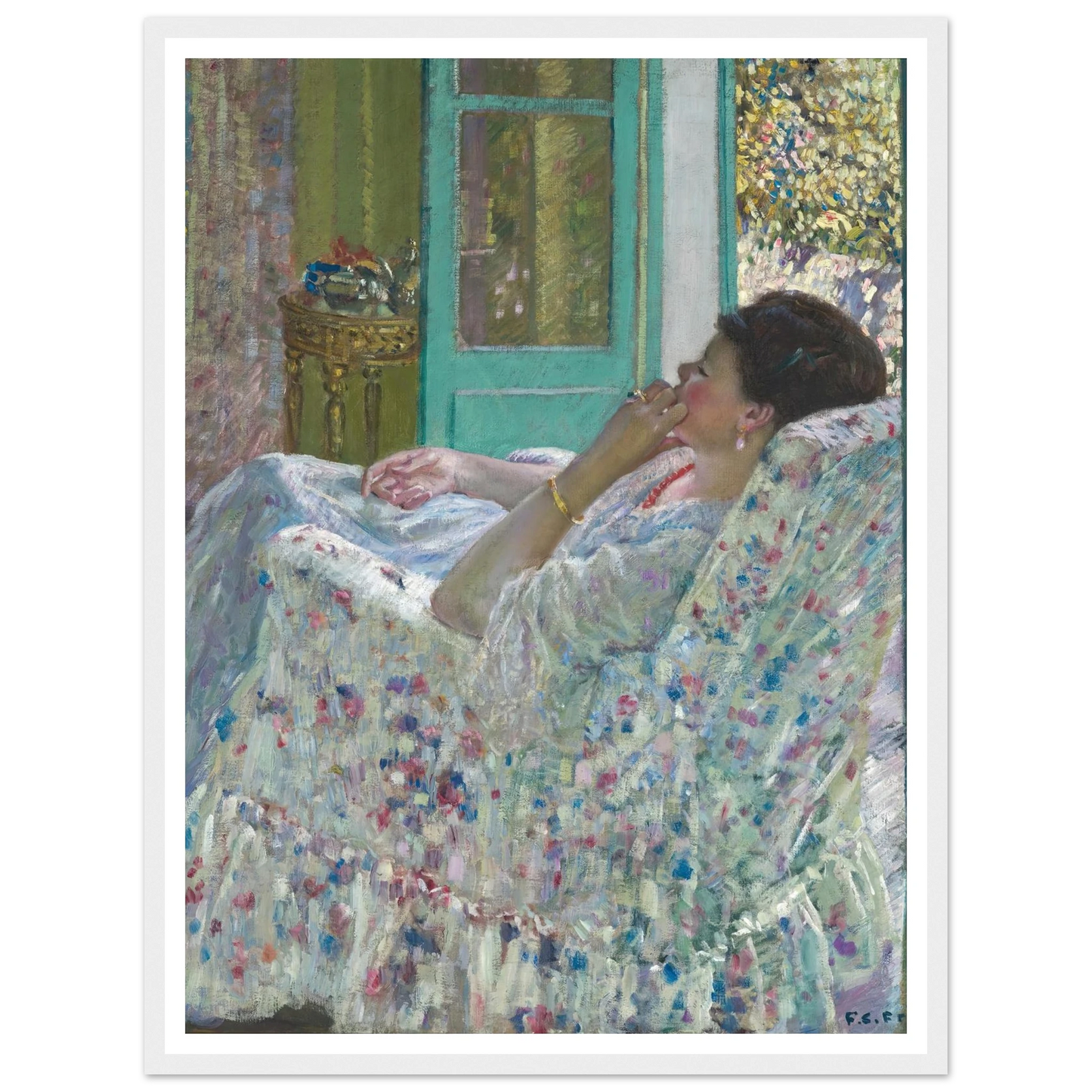 Afternoon – Yellow Room (1910) Art Print | Frederick Carl Frieseke-Quipham Collections