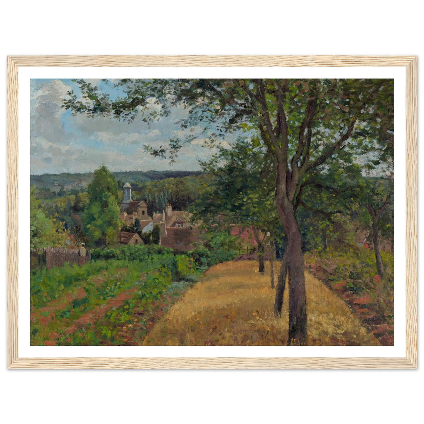 Orchards at Louveciennes (1872) Art Print | Camille Pissarro-Quipham Collections
