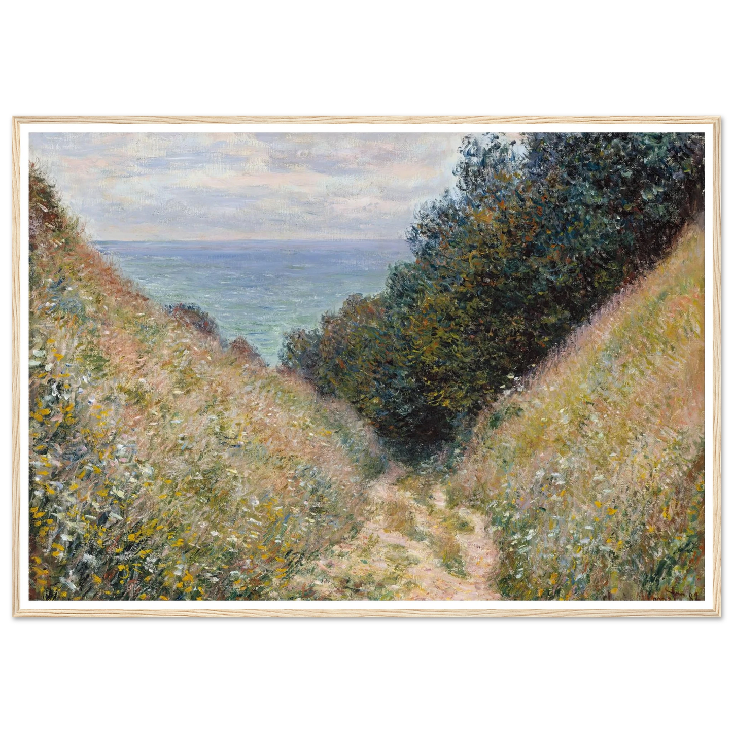 Road at La Cavée, Pourville (1882) Art Print | Claude Monet-Quipham Collections