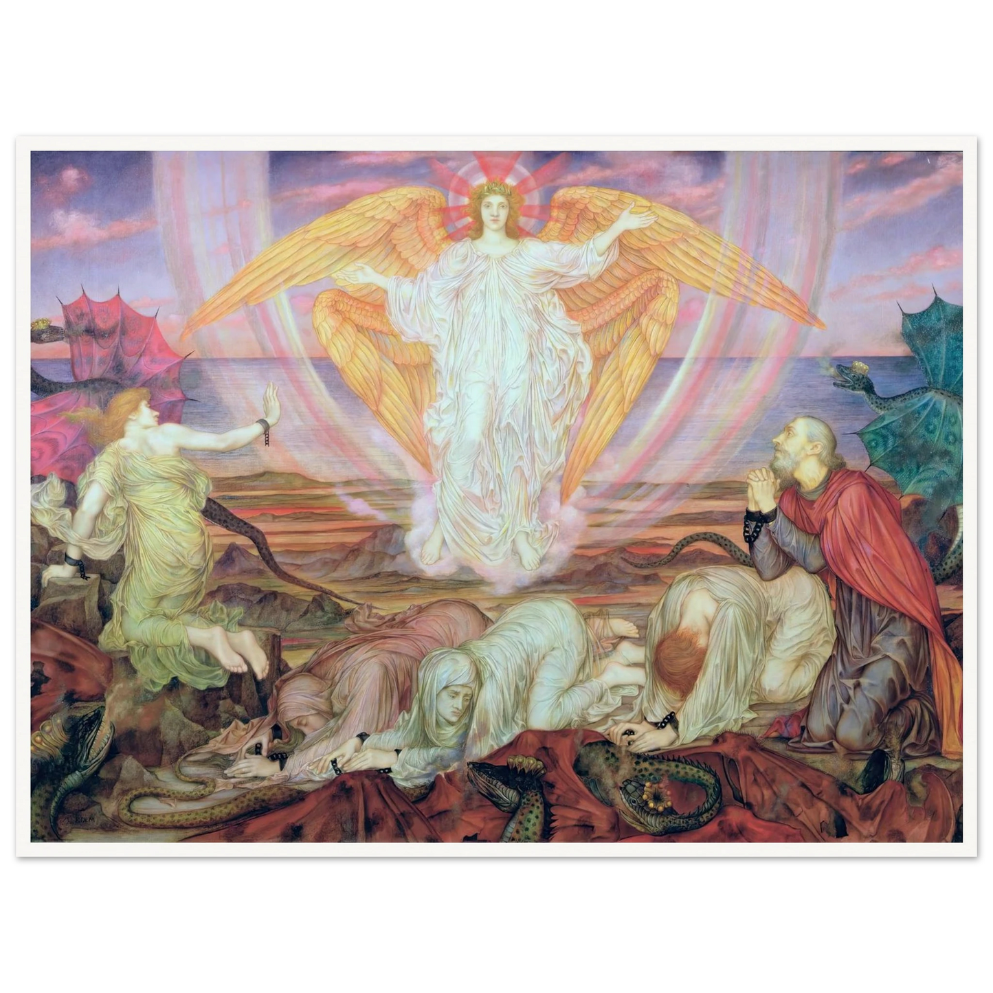 Death of the Dragon (circa 1914) Art Print | Evelyn de Morgan-Quipham Collections