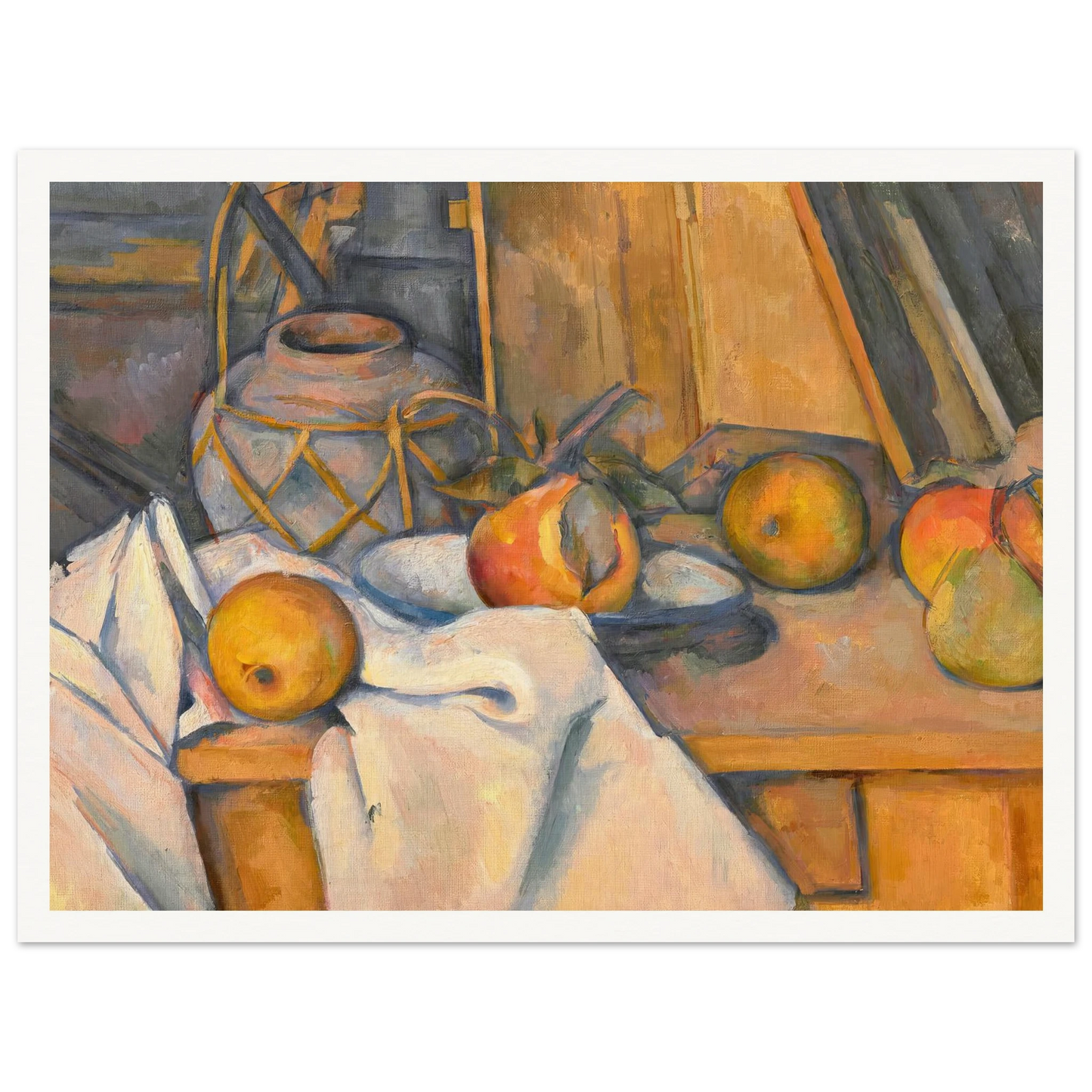 Fruits et pot de gingembre (1890-1893) Art Print | Paul Cezanne-Quipham Collections