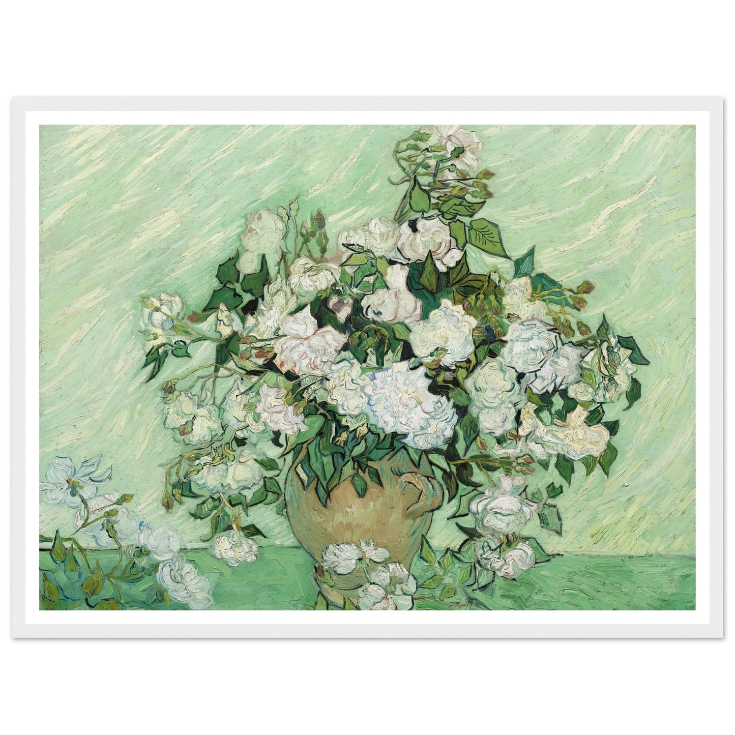 Roses (1890) Art Print | Vincent van Gogh-Quipham Collections