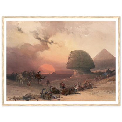 Approach of the simoom. Desert of Gizeh. (1846-1849) Art Print | David Roberts-Quipham Collections