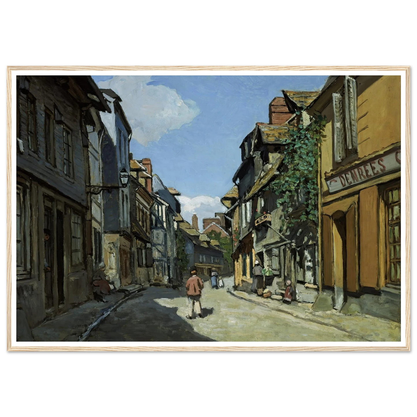 Rue de la Bavole, Honfleur (1864) Art Print | Claude Monet-Quipham Collections