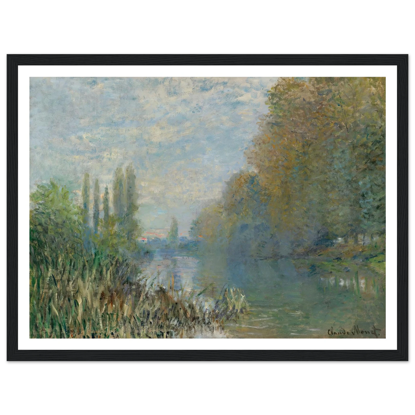 Bords De La Seine En Automne (1876) Art Print | Claude Monet-Quipham Collections