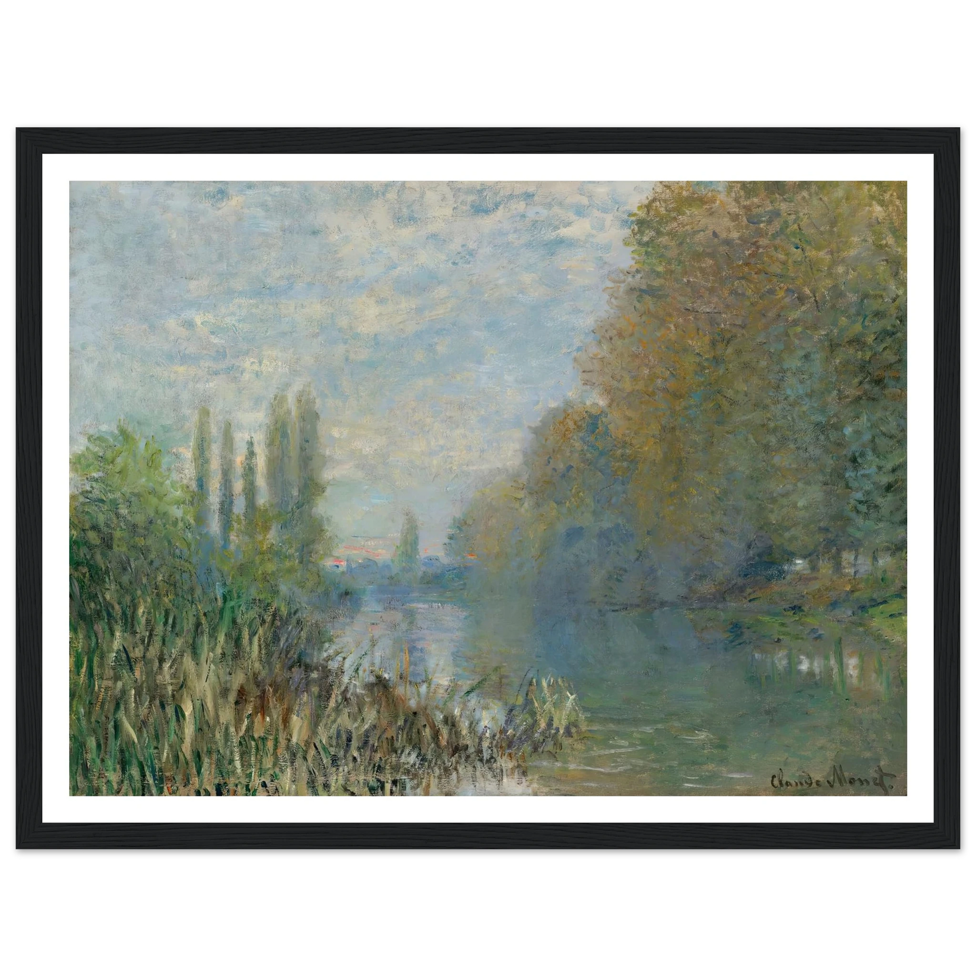 Bords De La Seine En Automne (1876) Art Print | Claude Monet-Quipham Collections