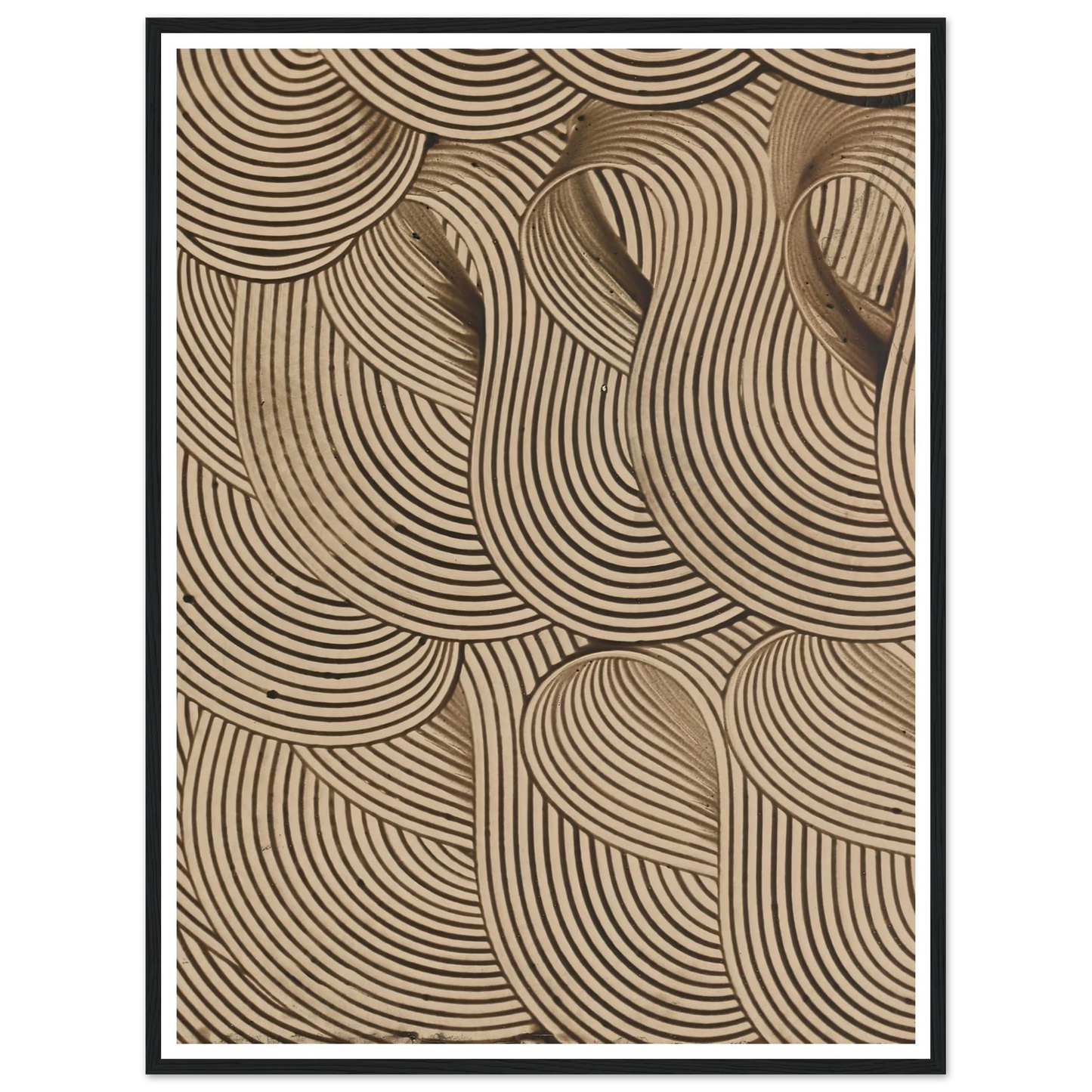 Kleisterpapier mit Verdrängungsdekor (Streifenbänder) (1890) Art Print | Anker Kyster-Quipham Collections
