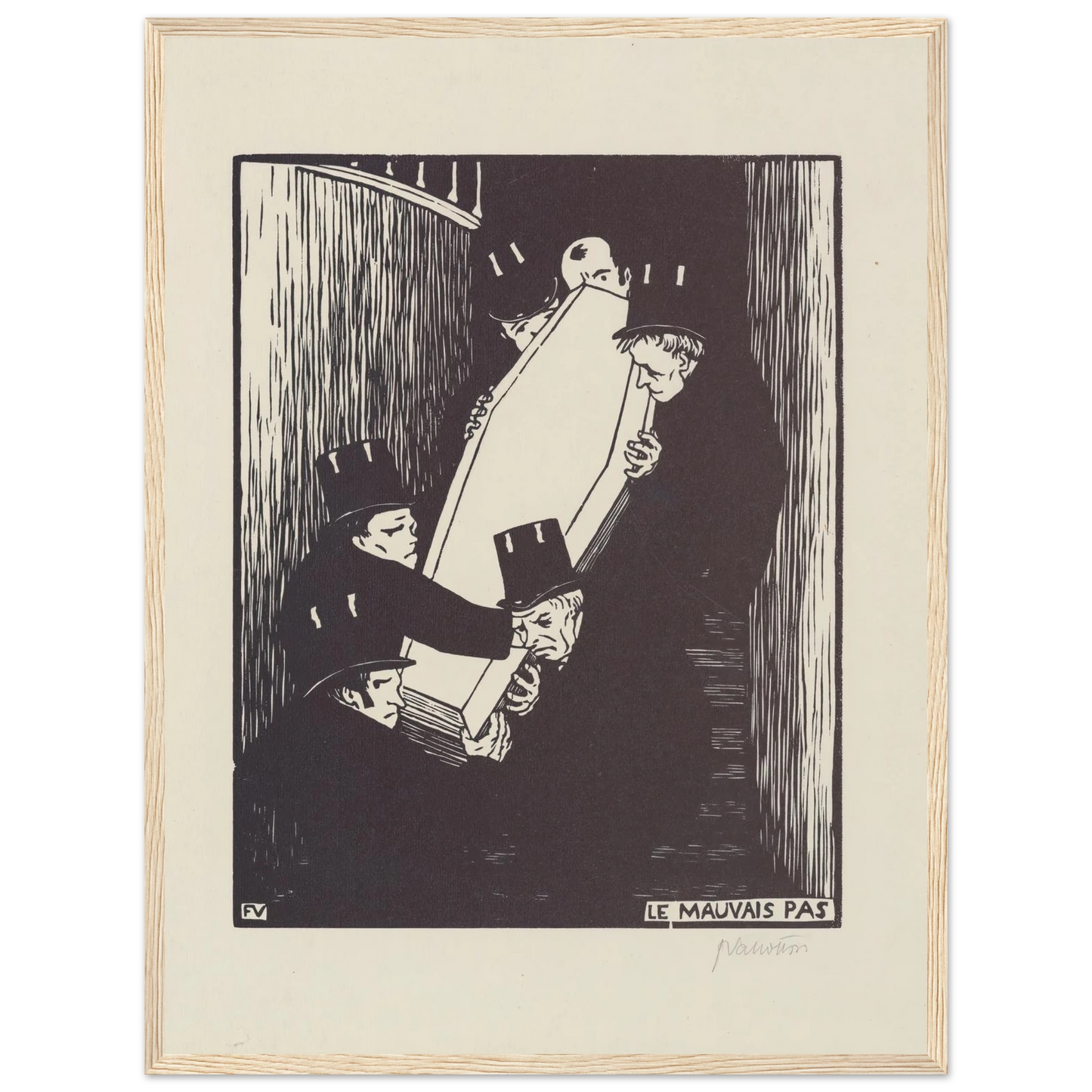 Le mauvais pas (1893) Art Print | Felix Vallotton-Quipham Collections