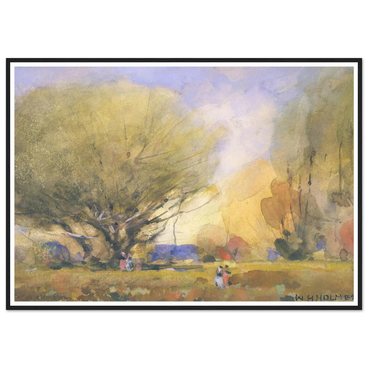 Summer Scene (ca. 1920) Art Print | William Henry Holmes-Quipham Collections