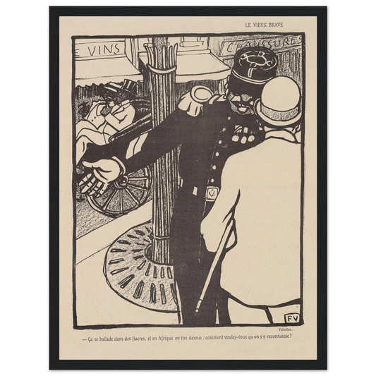 5 septembre 1903 Art Print | Felix Vallotton - Framed Poster - 30x40 cm / 12x16″ - Black frame