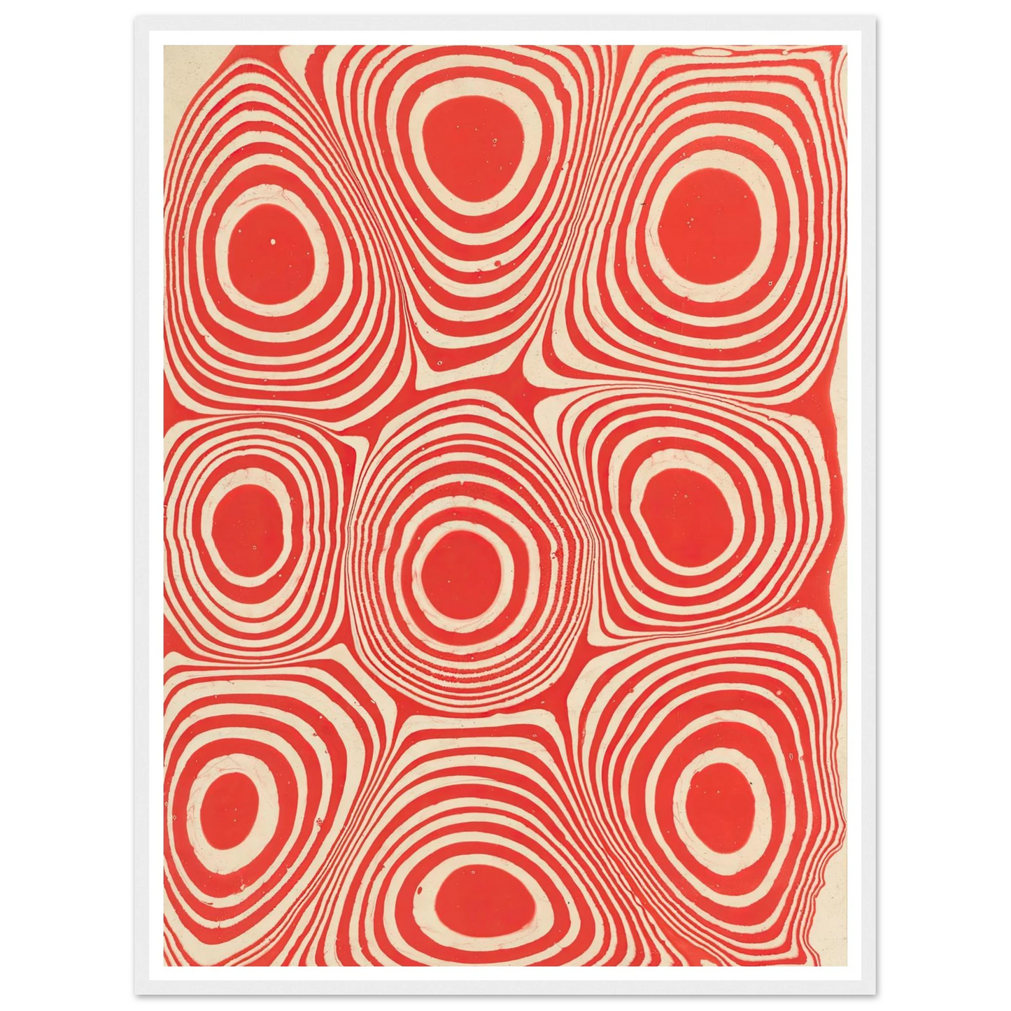 Marmorpapier (Kreise und kreisförmige Ringe) (1900 - 1921) Art Print | Anker Kyster-Quipham Collections