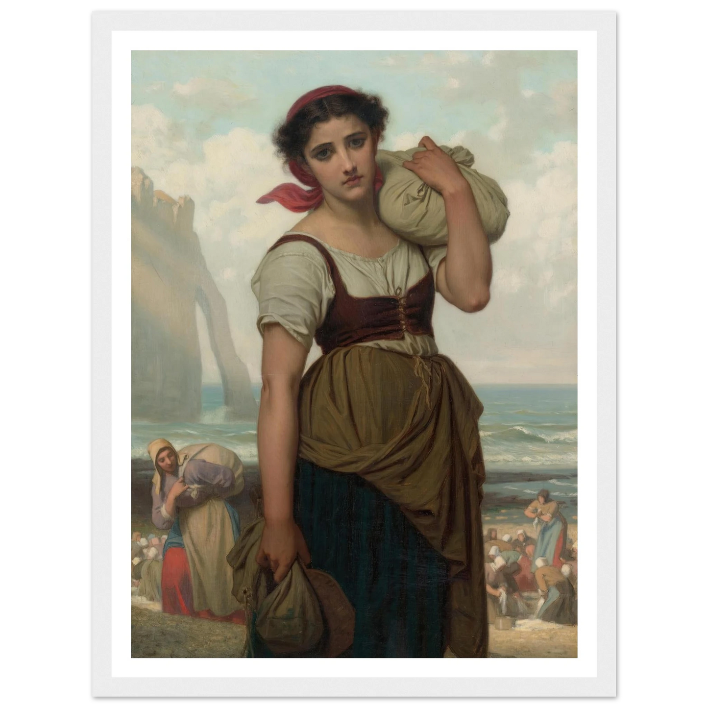 Laveuse D’étretat (1869) Art Print | Hugues Merle-Quipham Collections