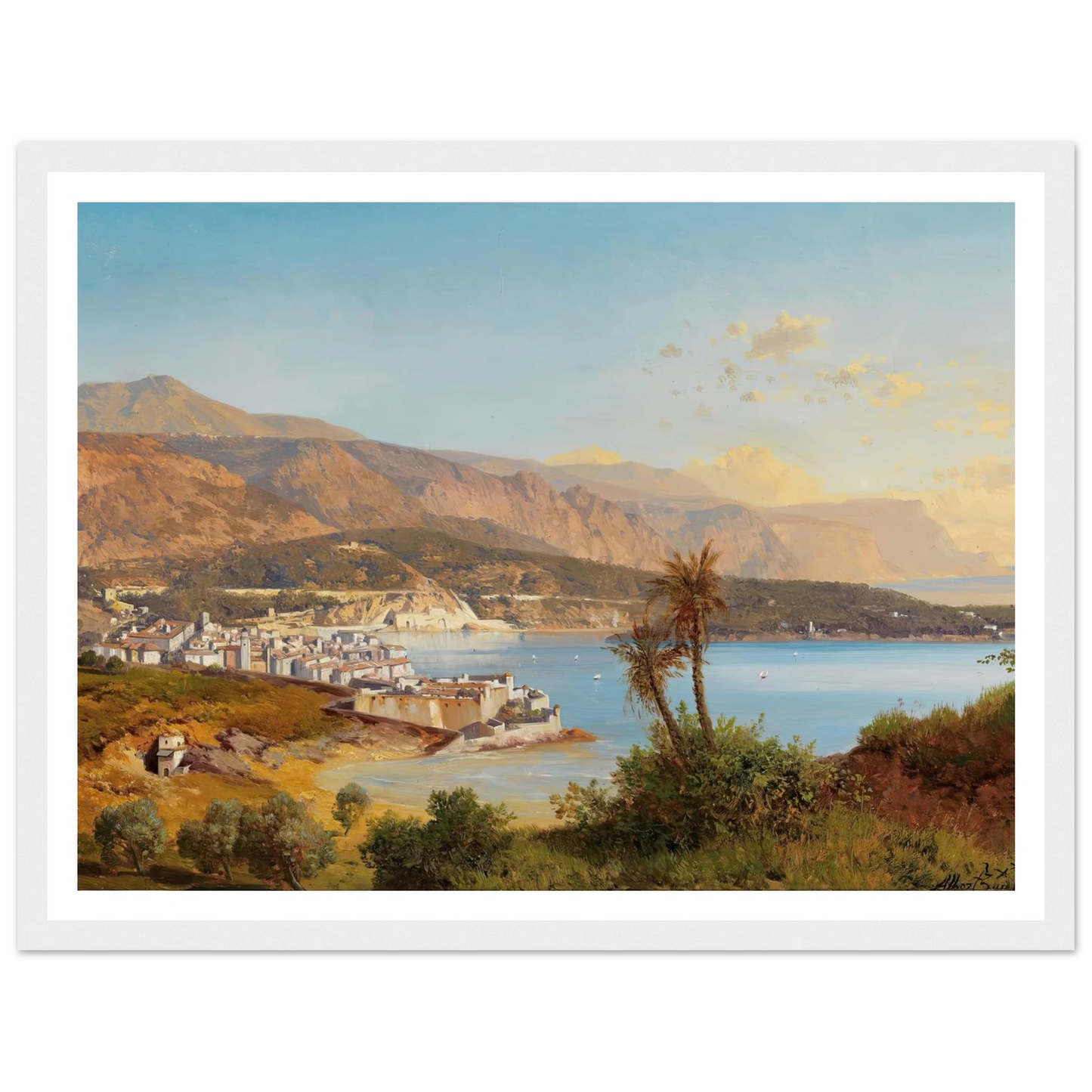Blick über die Bucht von Villefranche-sur-Mer Art Print | Albert Zimmermann-Quipham Collections