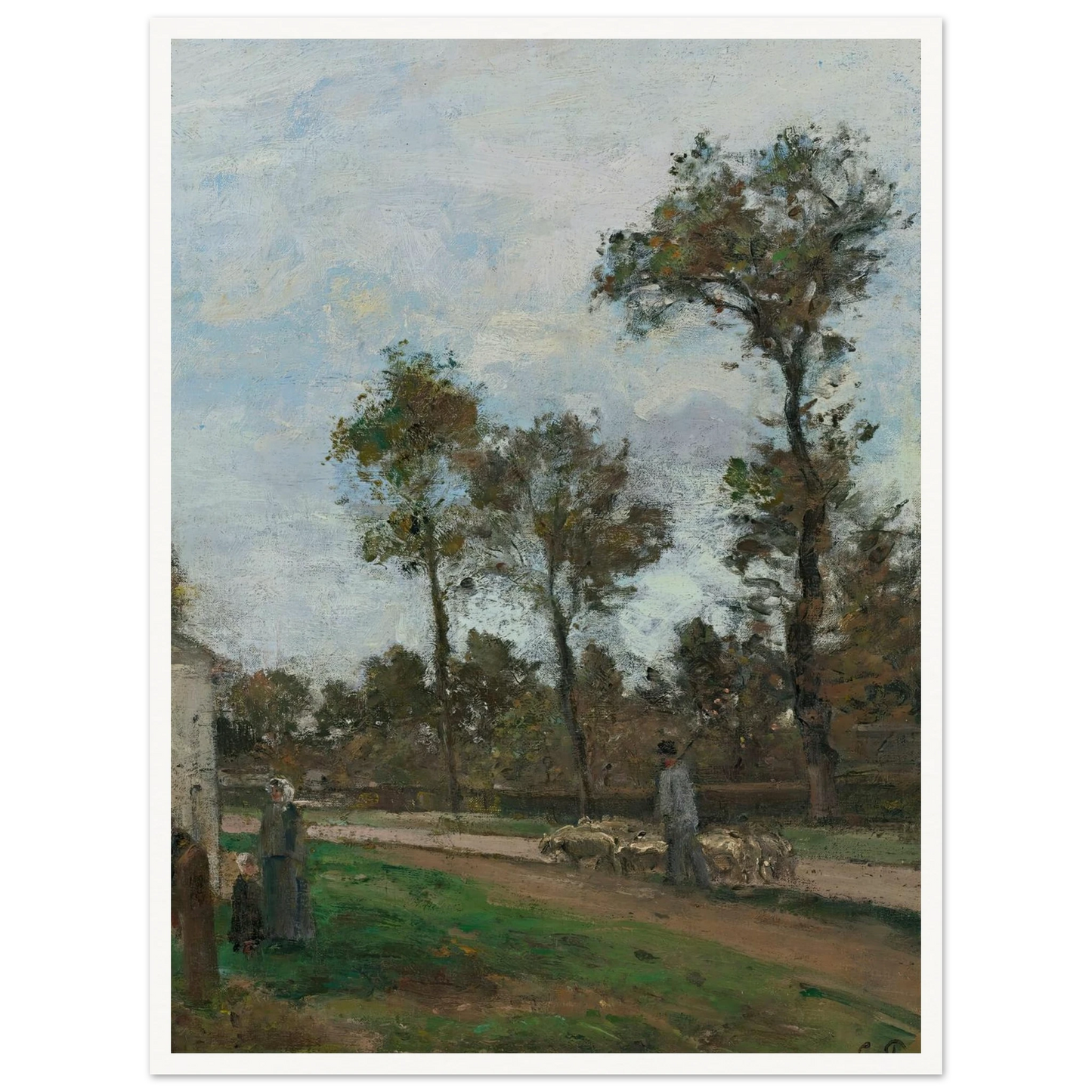 Route À Louveciennes (circa 1870) Art Print | Camille Pissarro-Quipham Collections