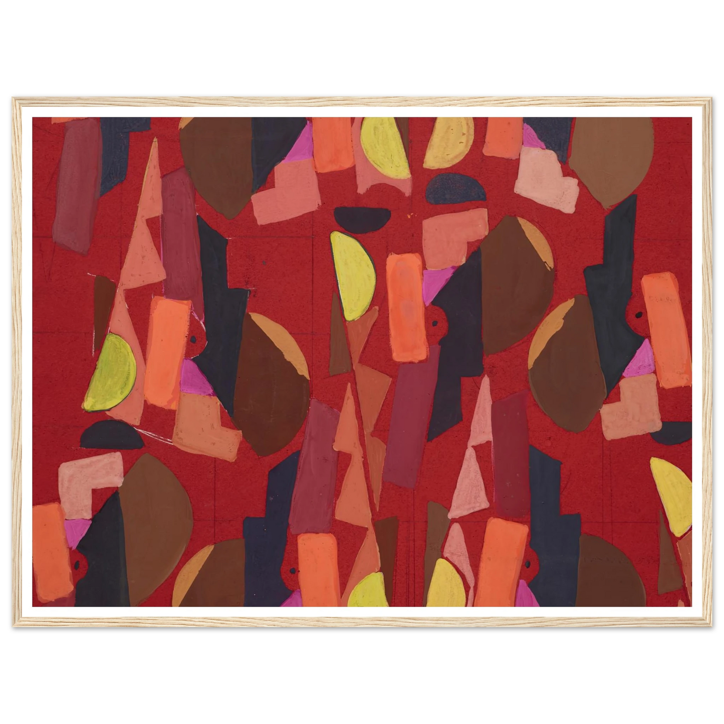 Untitled (Textile design no VI) (circa 1925) Art Print | Frances Hodgkins-Quipham Collections