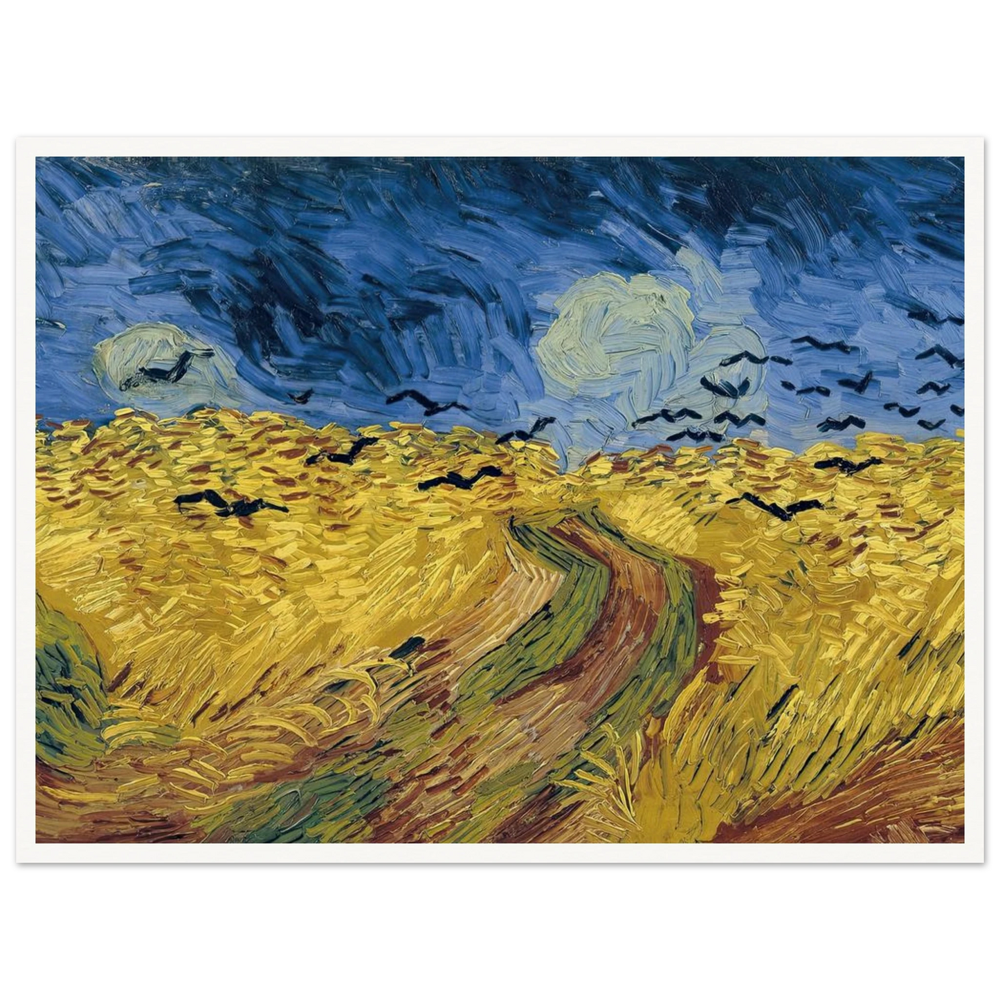 Wheatfield with Crows (1890) Art Print | Vincent van Gogh-Quipham Collections